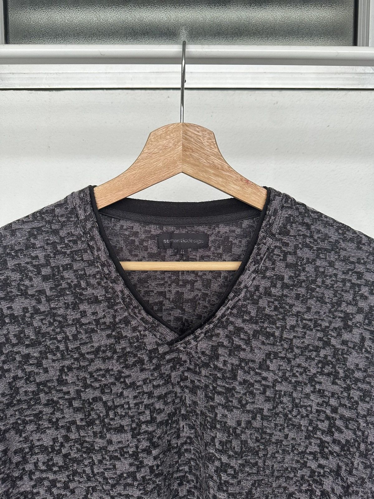 semanticdesign 2000s Semantic Design jacquard long sleeve Size US L / EU 52-54 / 3 - 7 Thumbnail