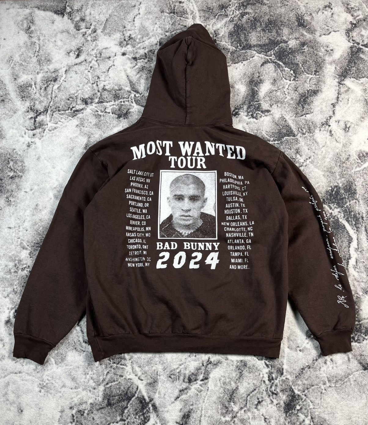 Band Tees Bad Bunny Most Wanted Tour Hoodie 2024 XL Size US XL / EU 56 / 4 - 1 Thumbnail