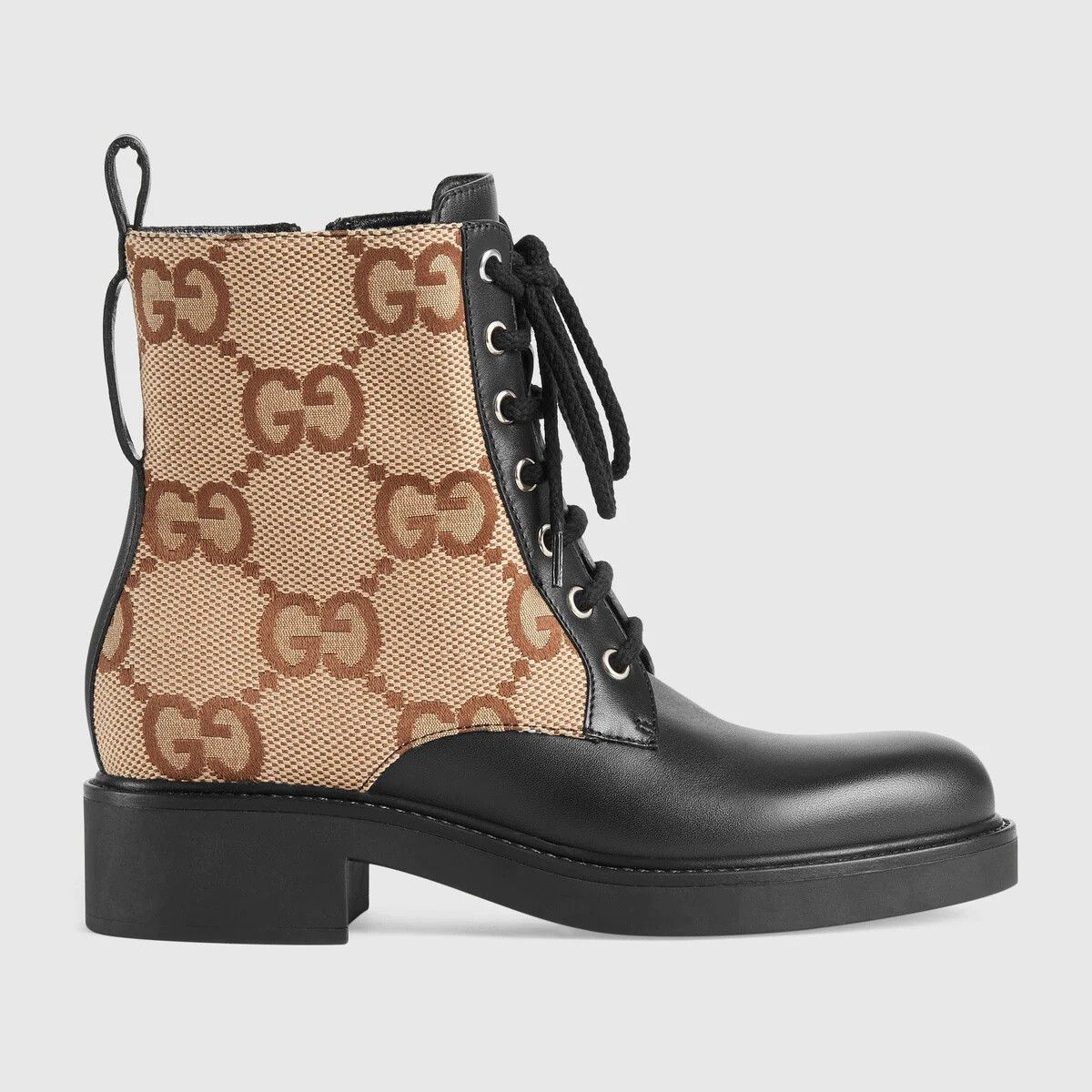 Gucci o1s1wg110225 Double G Ankle Boots in Beige/Black Size US 12 / IT 42 - 6 Thumbnail