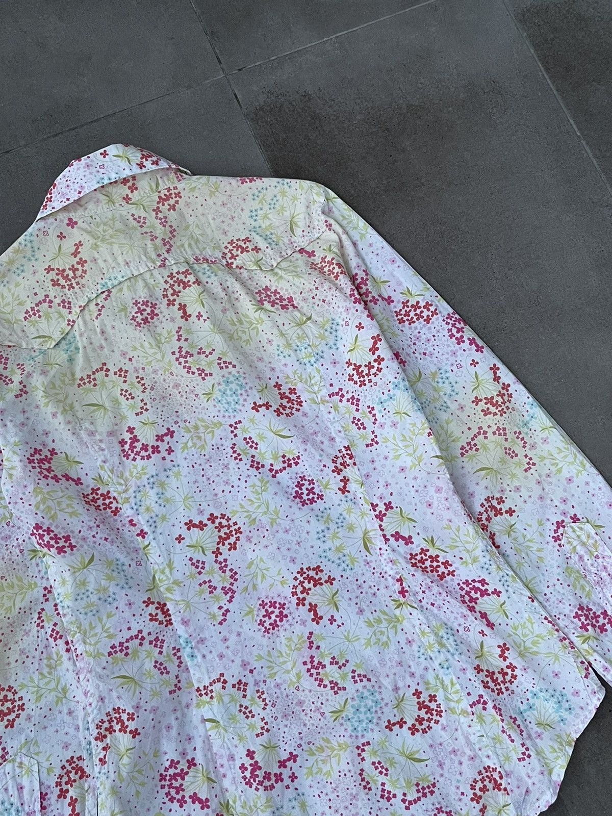 Dsquared2 Dsquared2 Flower All Over Print White Button Up Shirt Size M / US 6-8 / IT 42-44 - 11 Thumbnail