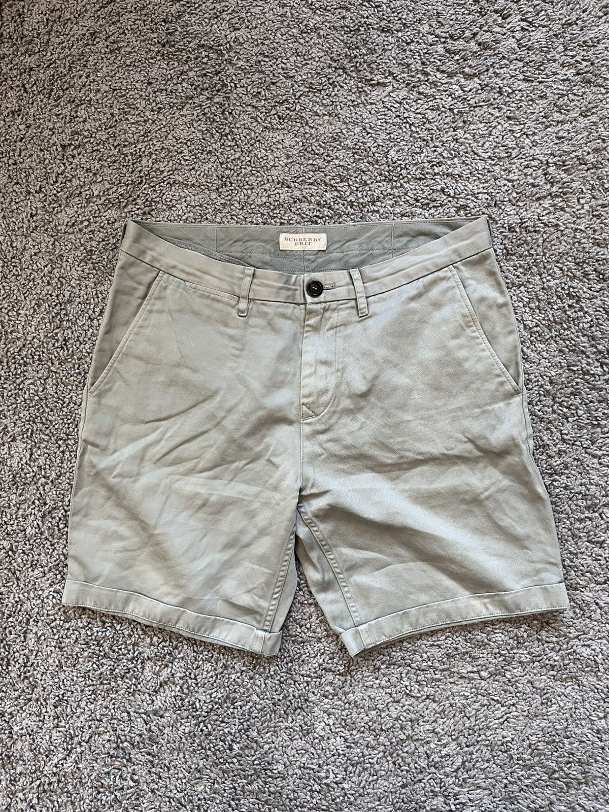 Burberry Burberry Brit Grey Shorts logo Size US 30 / EU 46 - 1 Thumbnail