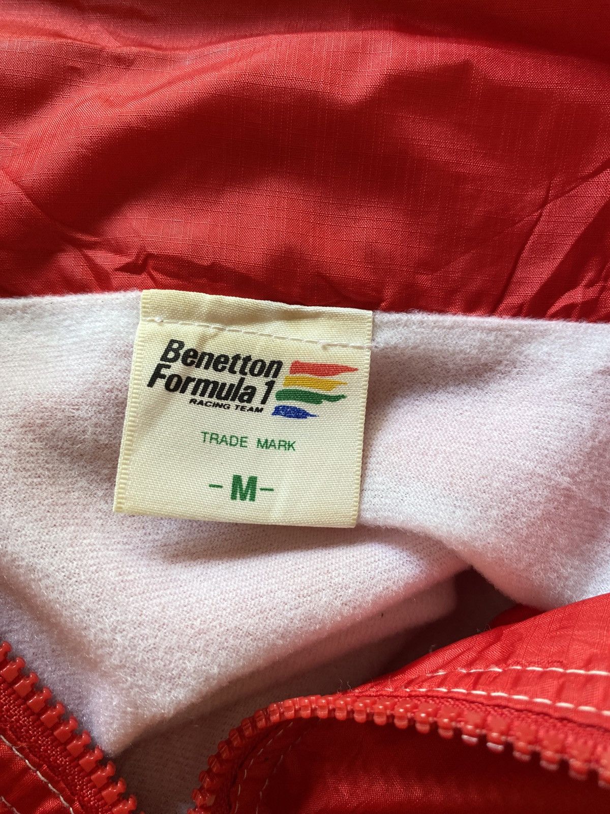 Benetton Benetton Formula 1 Red Racing-Inspired Zip Jacket Size US M / EU 48-50 / 2 - 5 Thumbnail