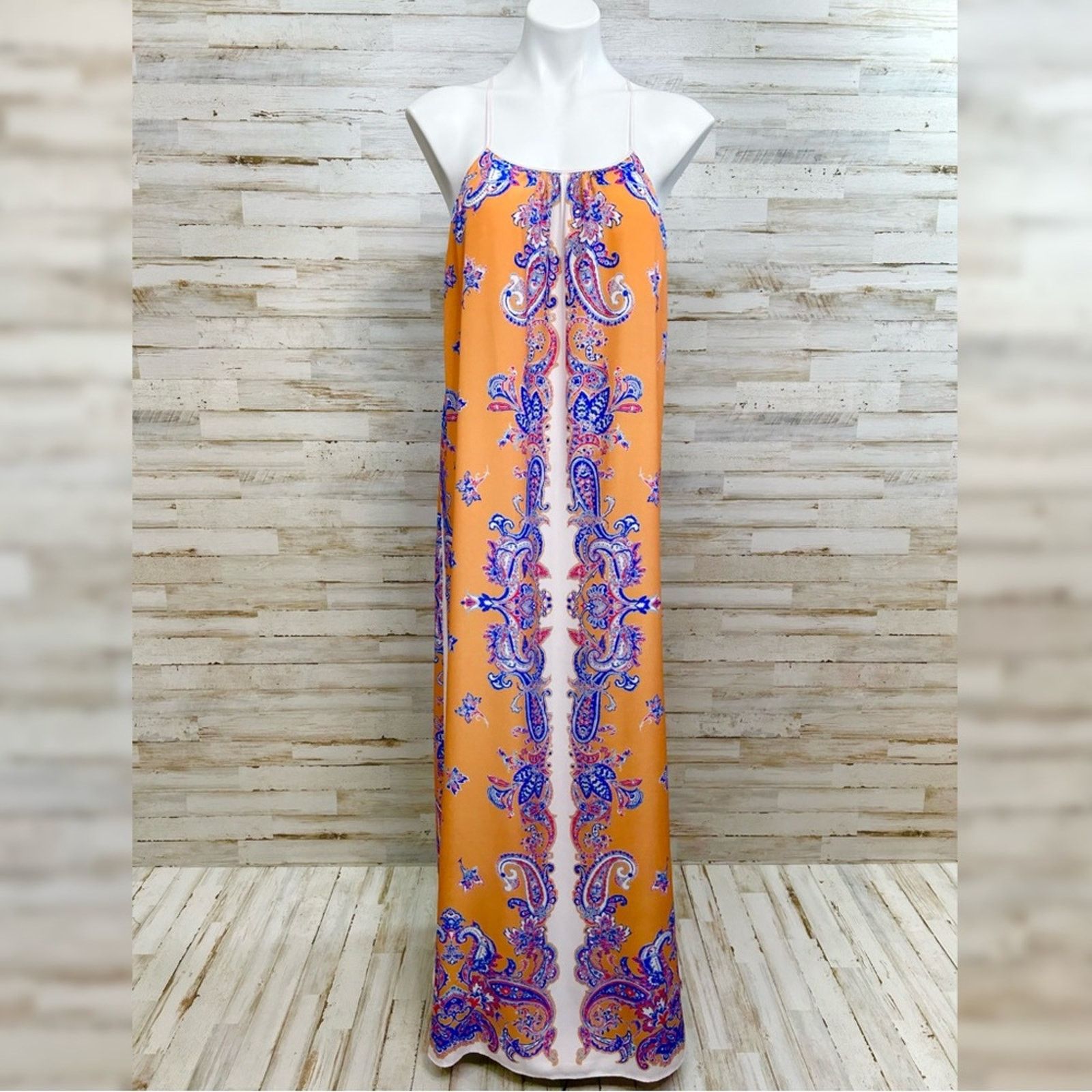 Clover Canyon Clover Canyon Halter Scarf Maxi Dress Size S Sleeveless Size S / US 4 / IT 40 - 2 Thumbnail