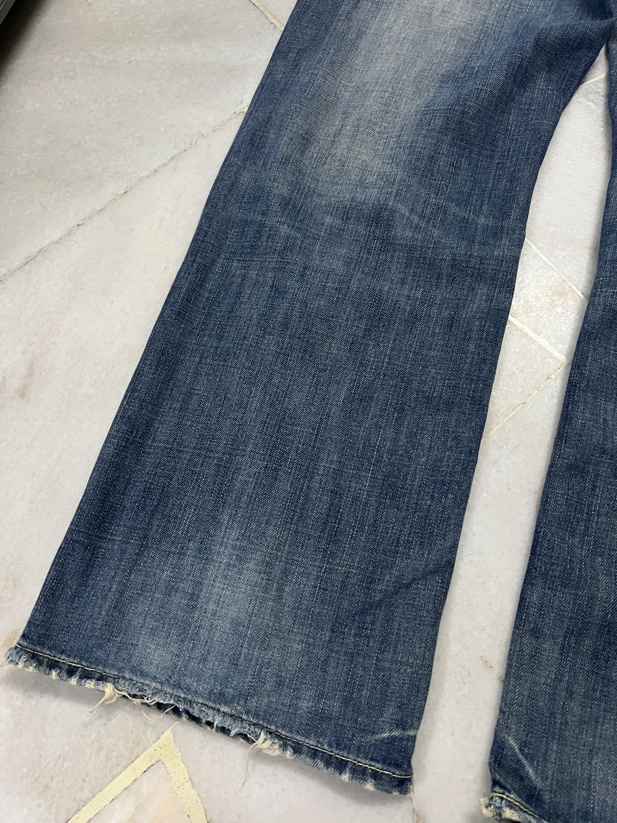 Japanese Brand 💥Flare💥Vintage Abercrombie & Fitch Distress Ripped Jean Size US 32 / EU 48 - 12 Thumbnail