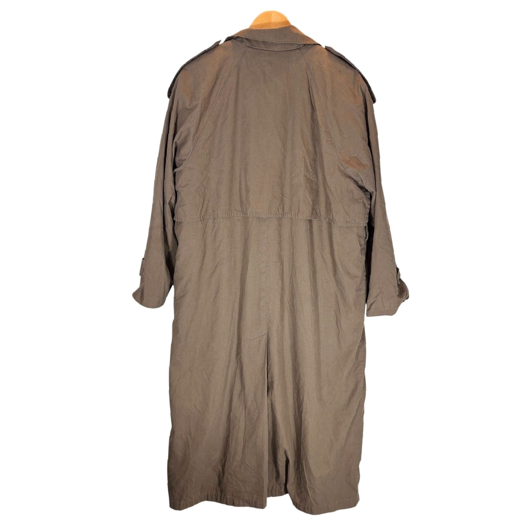 Vintage VINTAGE Towne by London Fog Trench Coat Womens 18 Reg Brown Belted Made in USA Size XXL / US 16-18 / IT 52-54 - 4 Thumbnail