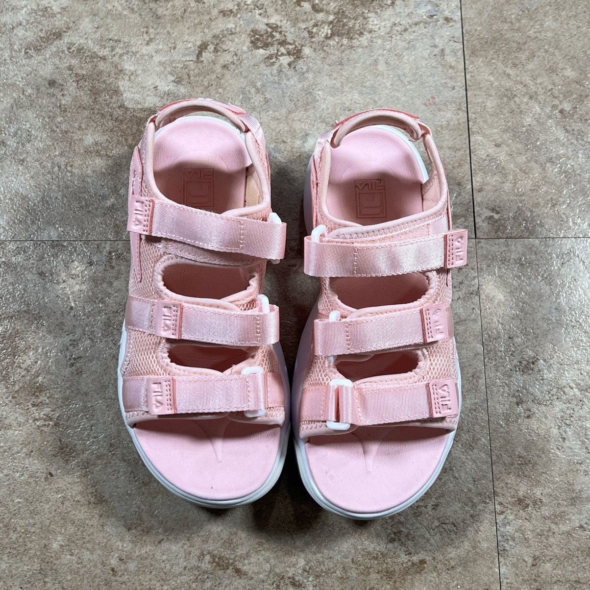Fila Fila Tapered Sandals Pink Women Lifestyle Strap Platform Size US 6 / IT 36 - 2 Thumbnail