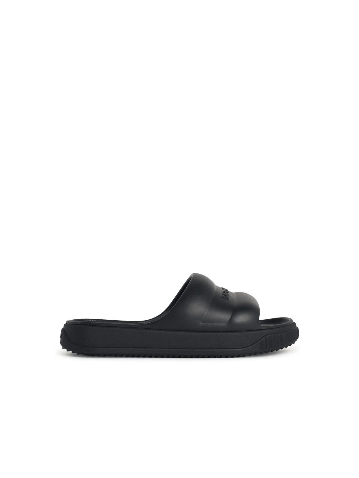 Moncler MONCLER 'Moncler Altive' Black Rubber Slides Size US 8 / IT 38 - 1 Thumbnail