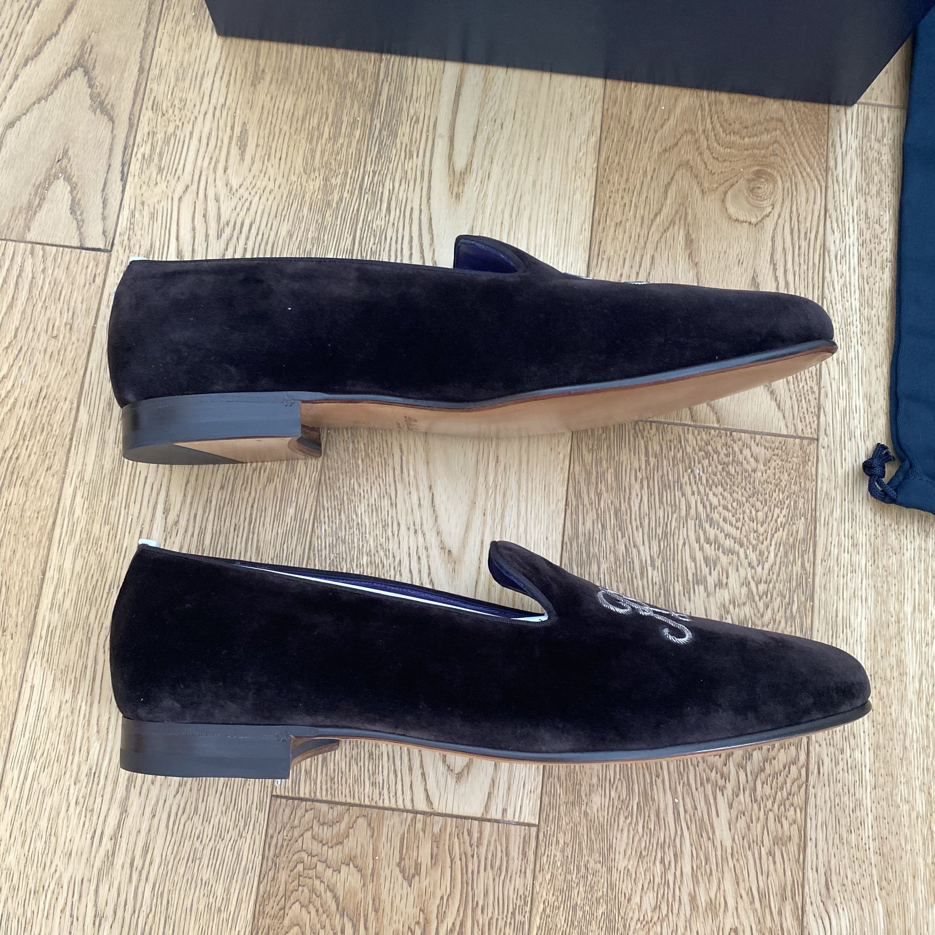 Ralph Lauren Purple Label Ralph Lauren Purple Label Alonzo Velvet Loafers Slippers Size US 13 / EU 46 - 8 Thumbnail