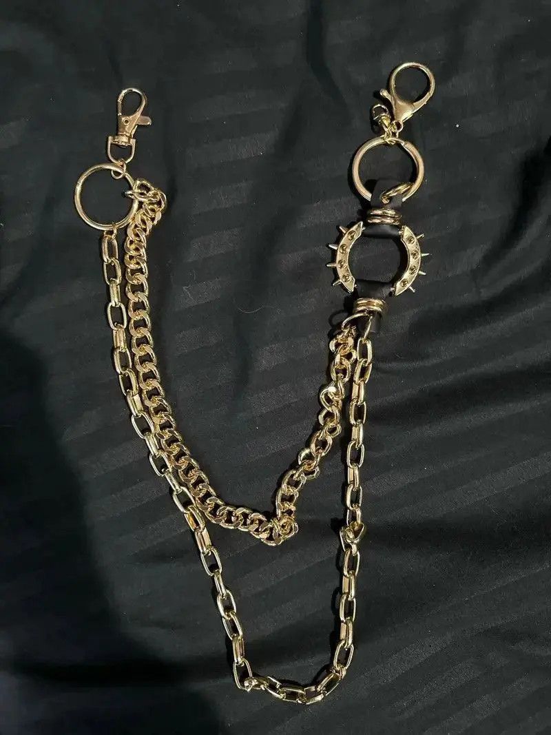 Jewelry Gold Punk Rock Layered Pants Chain Size ONE SIZE - 4 Thumbnail