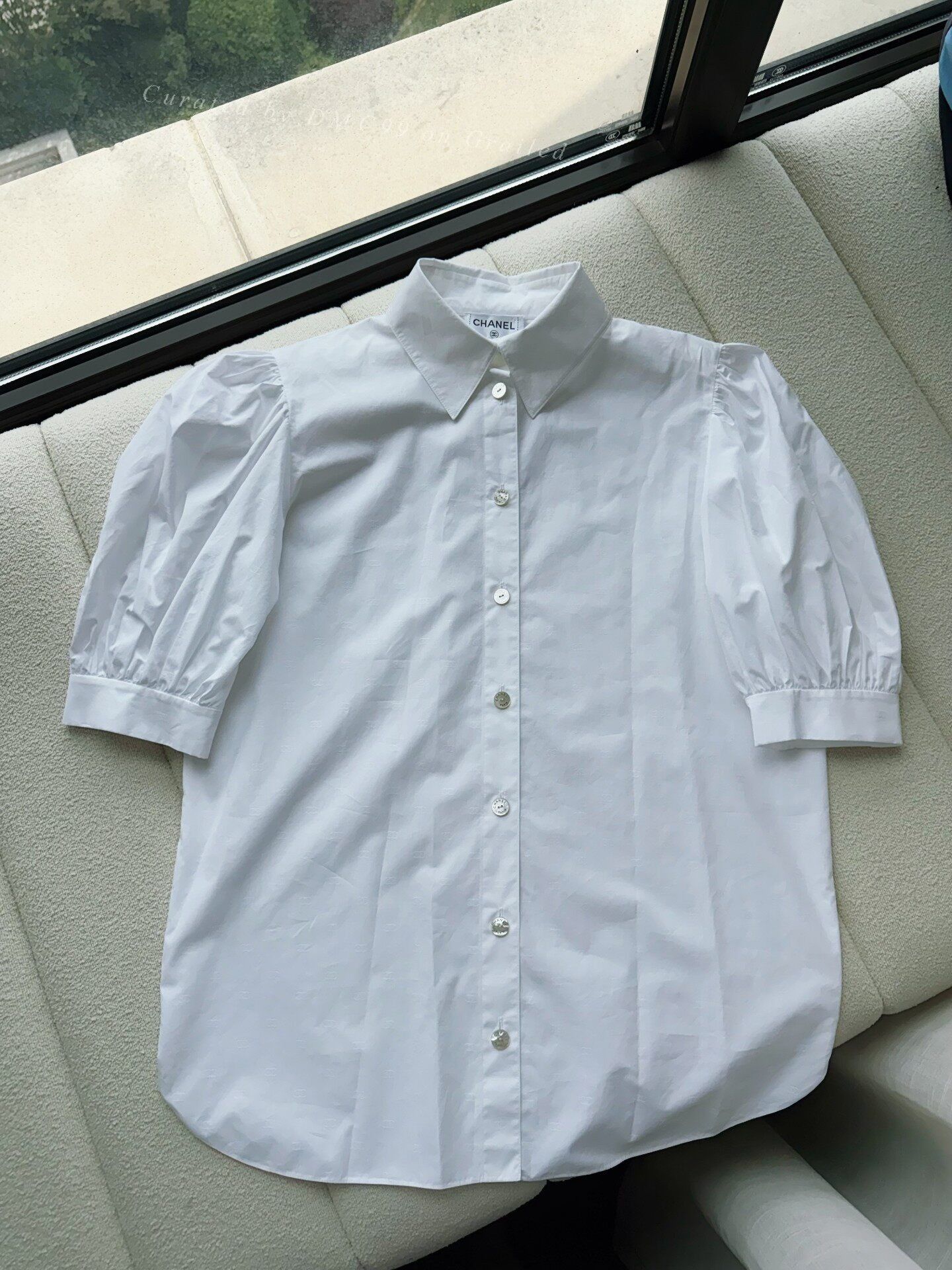 Chanel Chanel 21B Logo Vintage Puff Sleeve Blouse Size S / US 4 / IT 40 - 1 Thumbnail