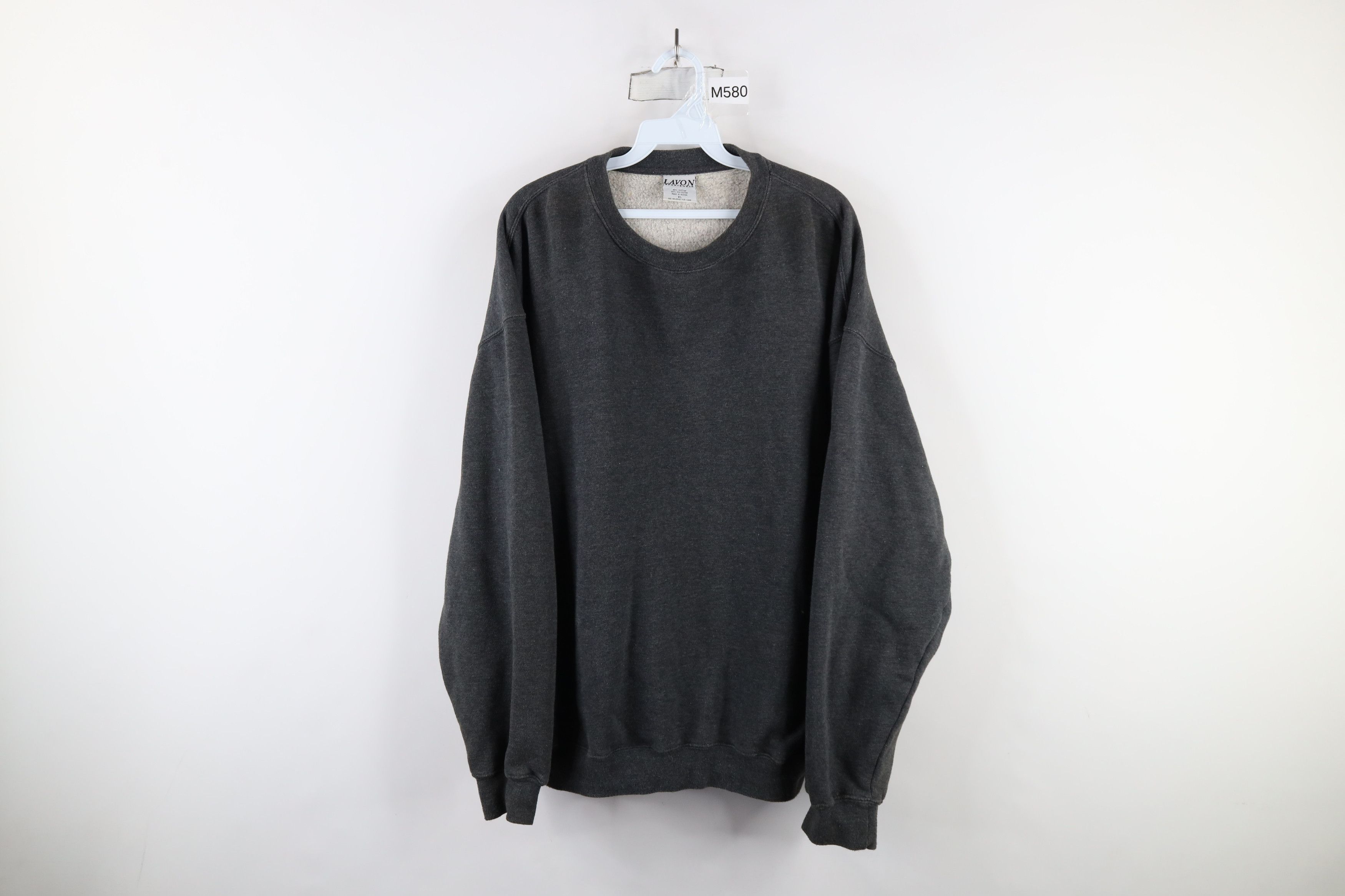Vintage Vintage 90s Streetwear Blank Crewneck Sweatshirt Gray Size US XL / EU 56 / 4 - 1 Thumbnail