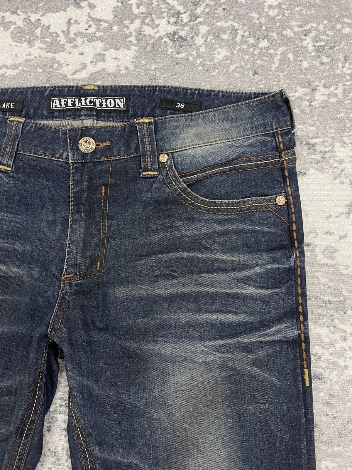 Affliction Vintage Affliction Black Premium Edition Denim Size US 36 / EU 52 - 8 Thumbnail
