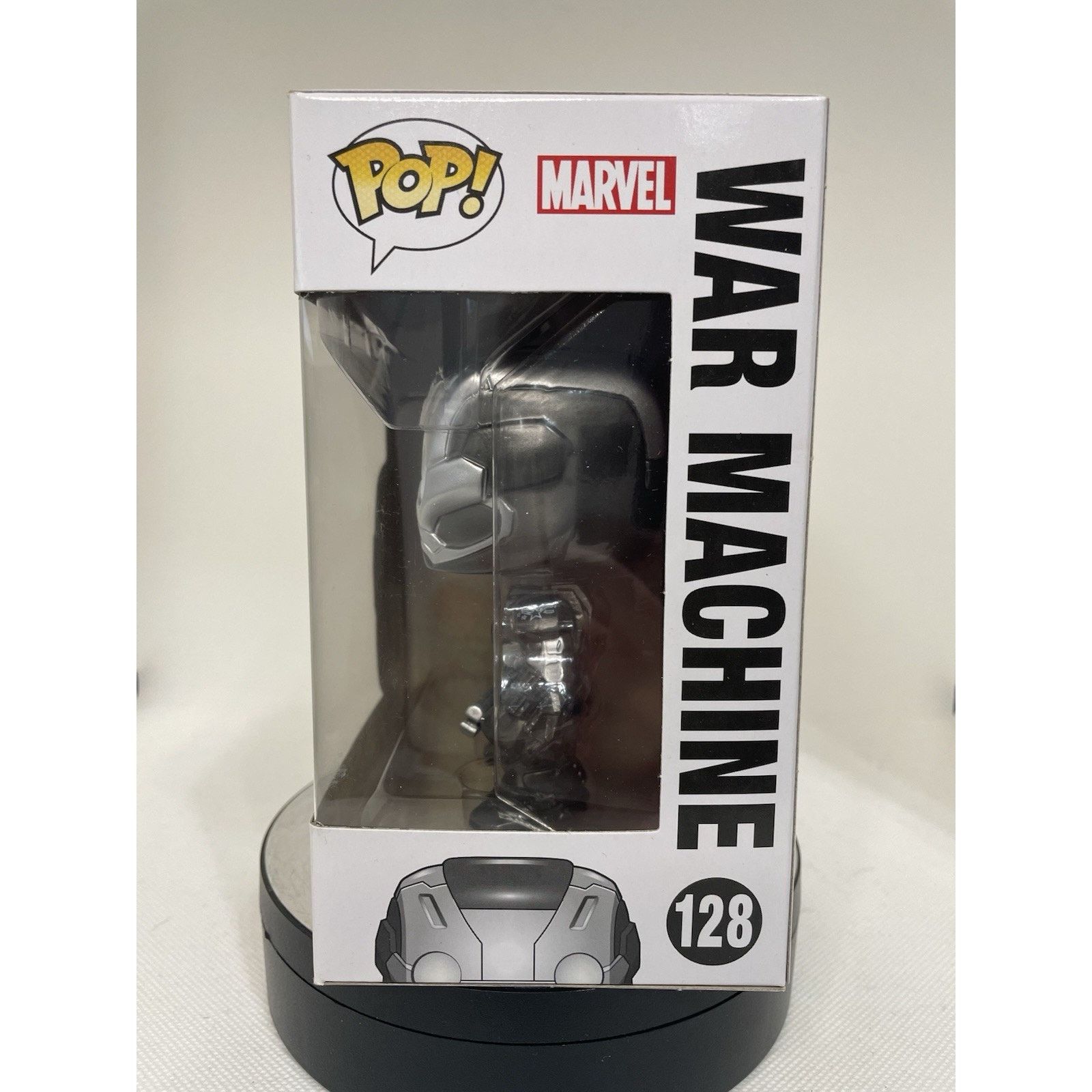 Marvel Comics Funko Pop! War Machine #128 - Near Mint - W Pop Protector Size ONE SIZE - 3 Thumbnail