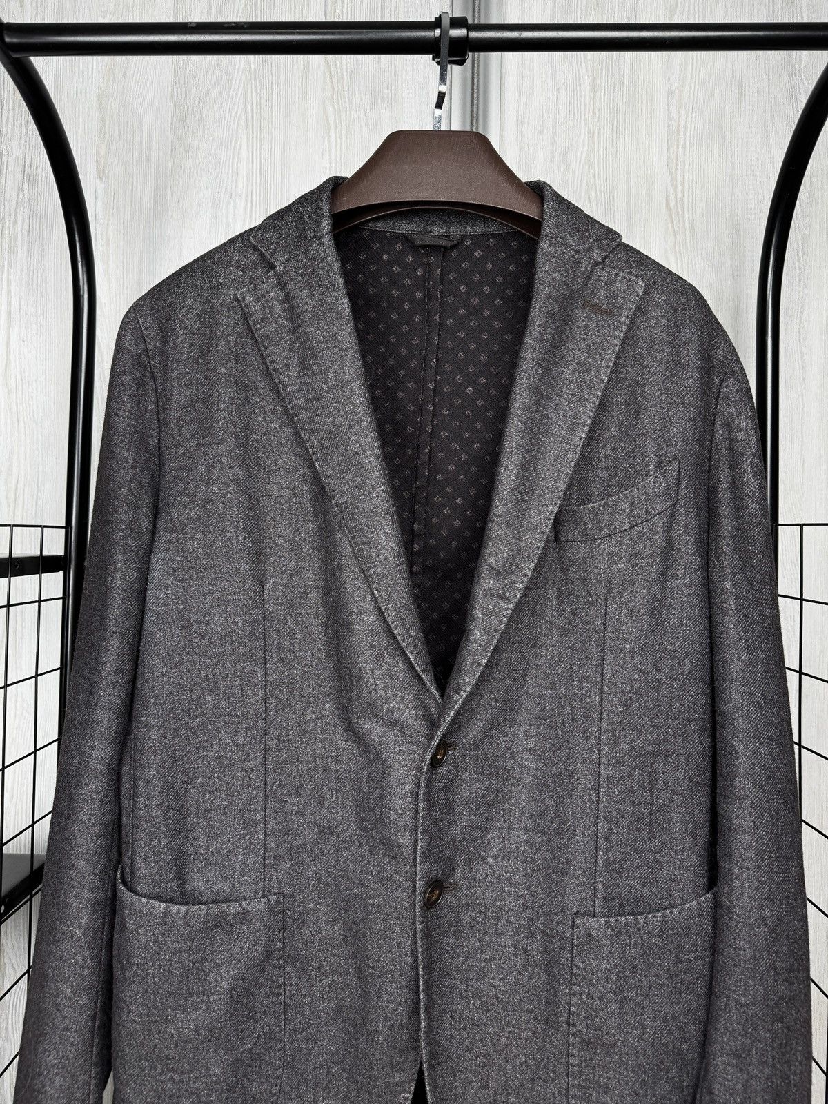 L.B.M. 1911 L.B.M 1911 Limited Edition grey wool blend unlined blazer 54 Size 44R - 3 Thumbnail