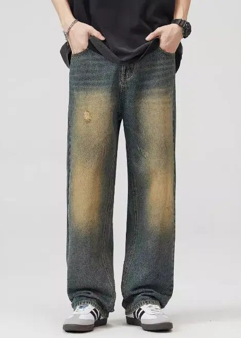 Japanese Brand Mayuko x Yuki American baggy wide-leg ripped oversize jeans Size US 32 / EU 48 - 5 Thumbnail