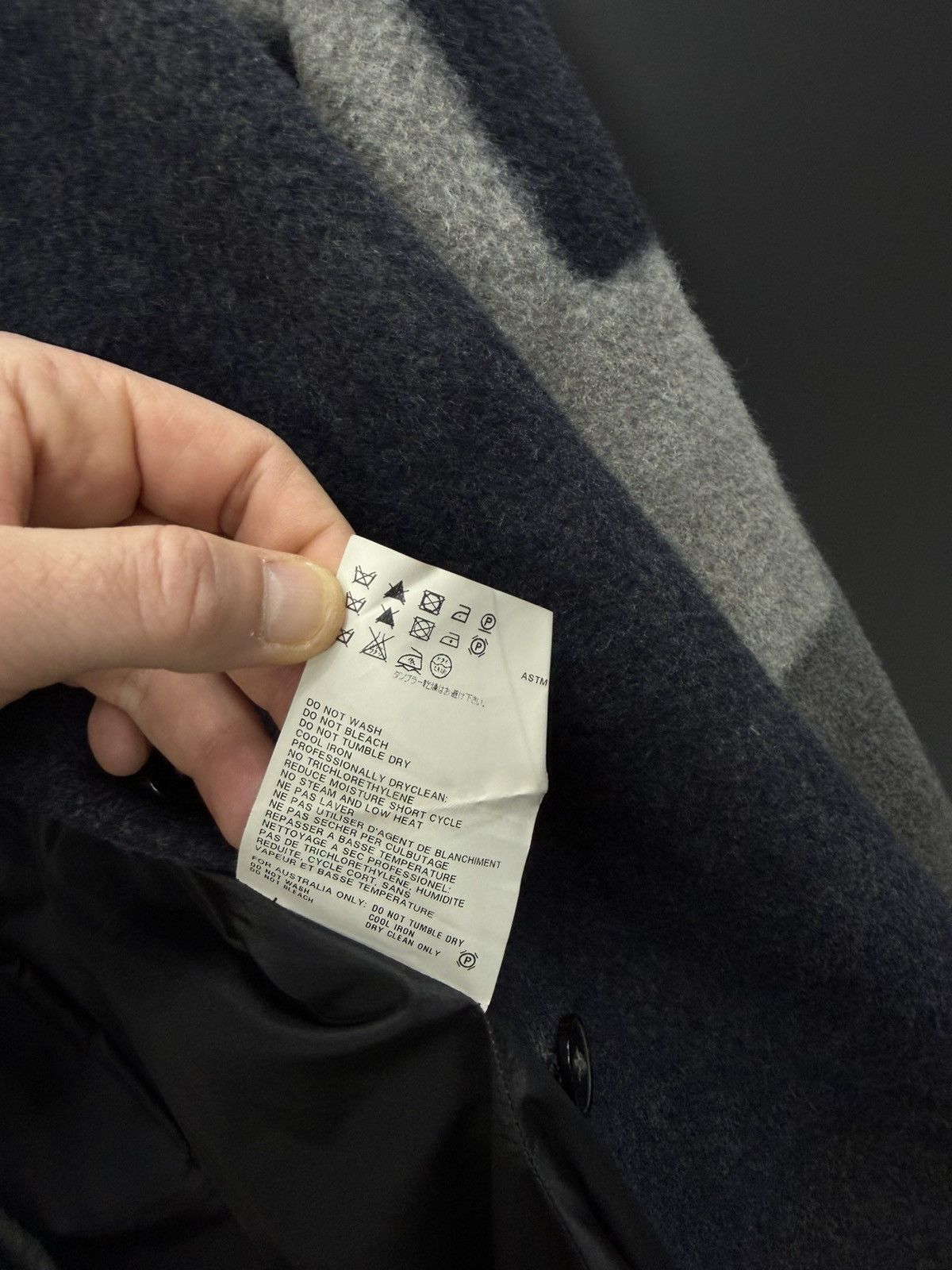 Jil Sander Jil Sander Women Wool Coat Grey Navy Colorblock Size 42 Size M / US 6-8 / IT 42-44 - 7 Thumbnail