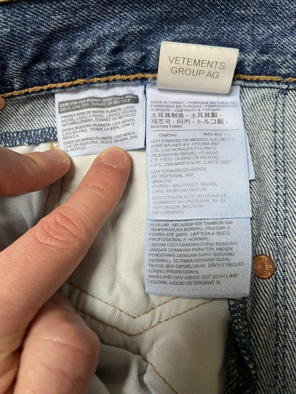 Vetements VETEMENTS X LEVI’S SS19 Size US 31 - 16 Thumbnail
