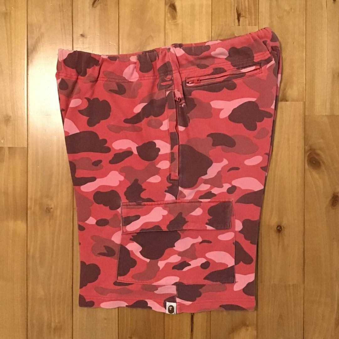 Bape 🔥Vintage🔥 BAPE Pharrell Camo Sweat Cargo Shorts NIGO ★size M Size US 32 / EU 48 - 2 Thumbnail