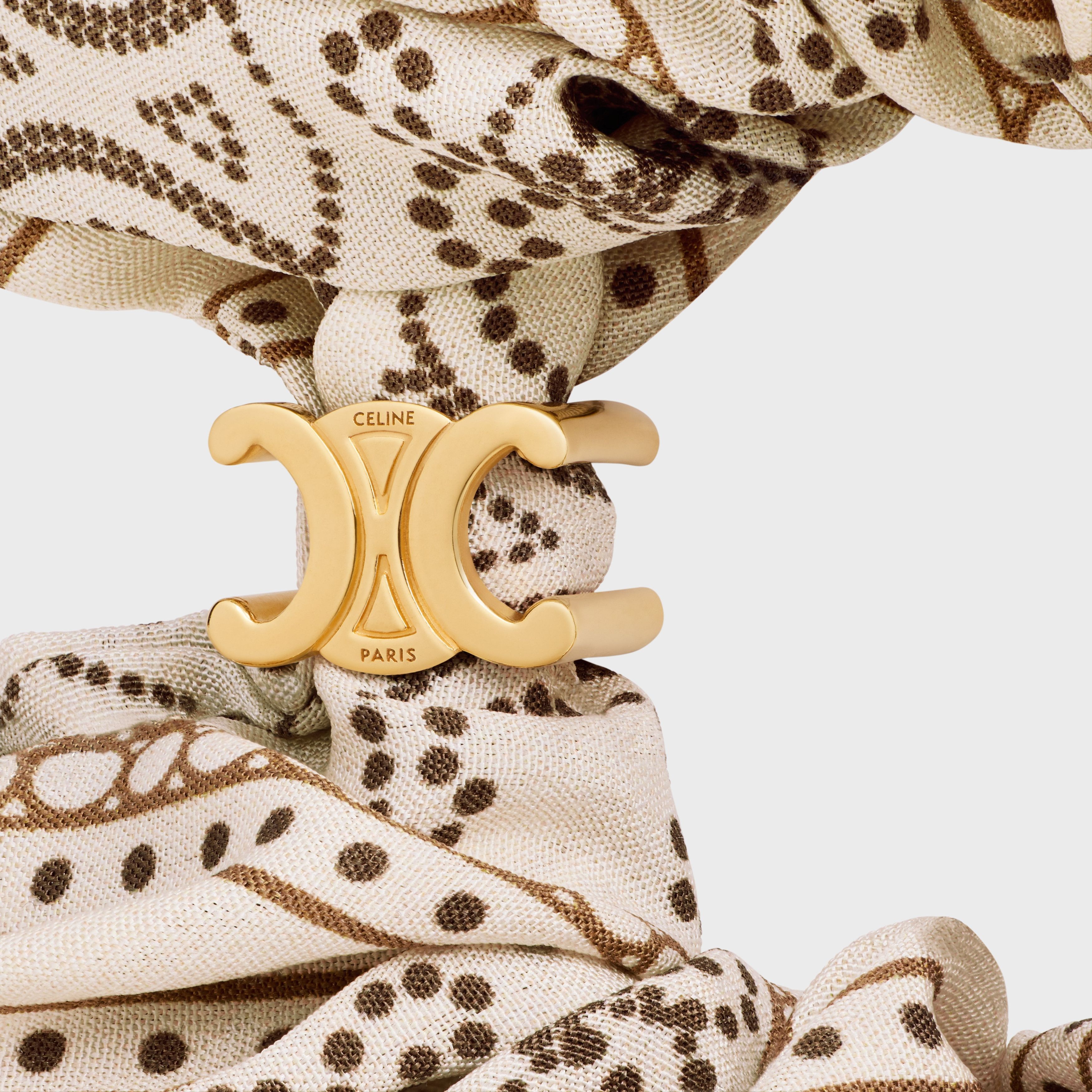 Celine o1bcso1str0925 461ES2SIB Size: OS / Scrunchy Blason Size ONE SIZE - 2 Thumbnail