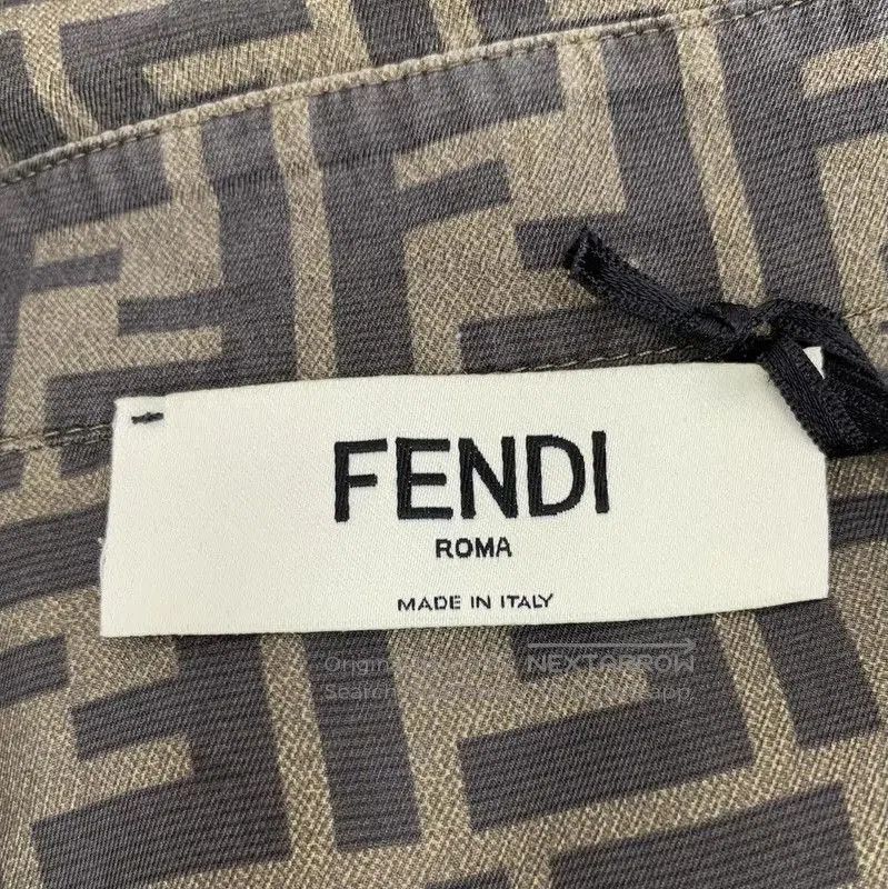 Fendi Fendi Brown Silk Women's Shirt . Size M / US 6-8 / IT 42-44 - 4 Thumbnail