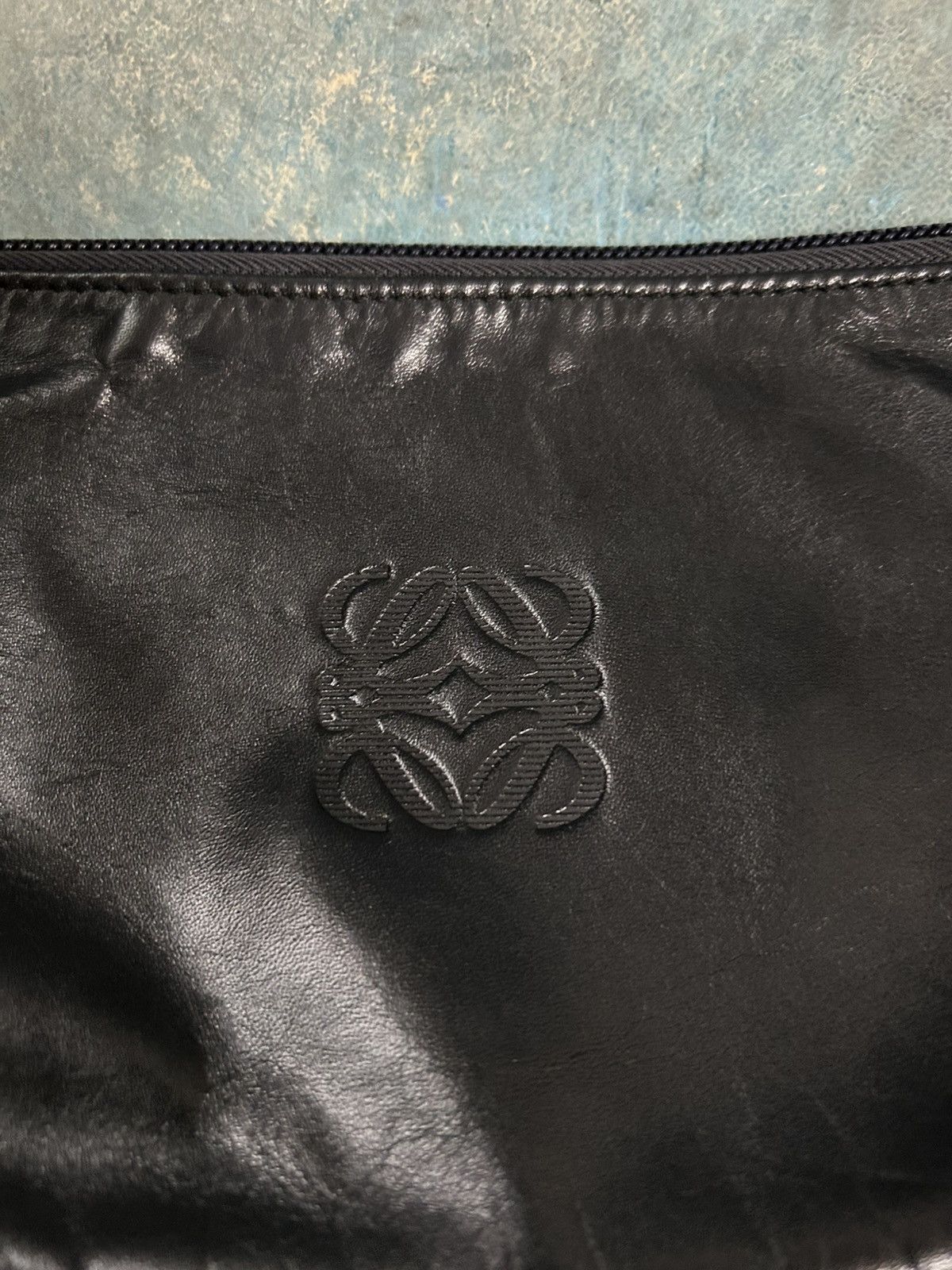 Loewe 90s Heritage Black Nappa Anagram Leather Pouch/Clutch Size ONE SIZE - 16 Thumbnail