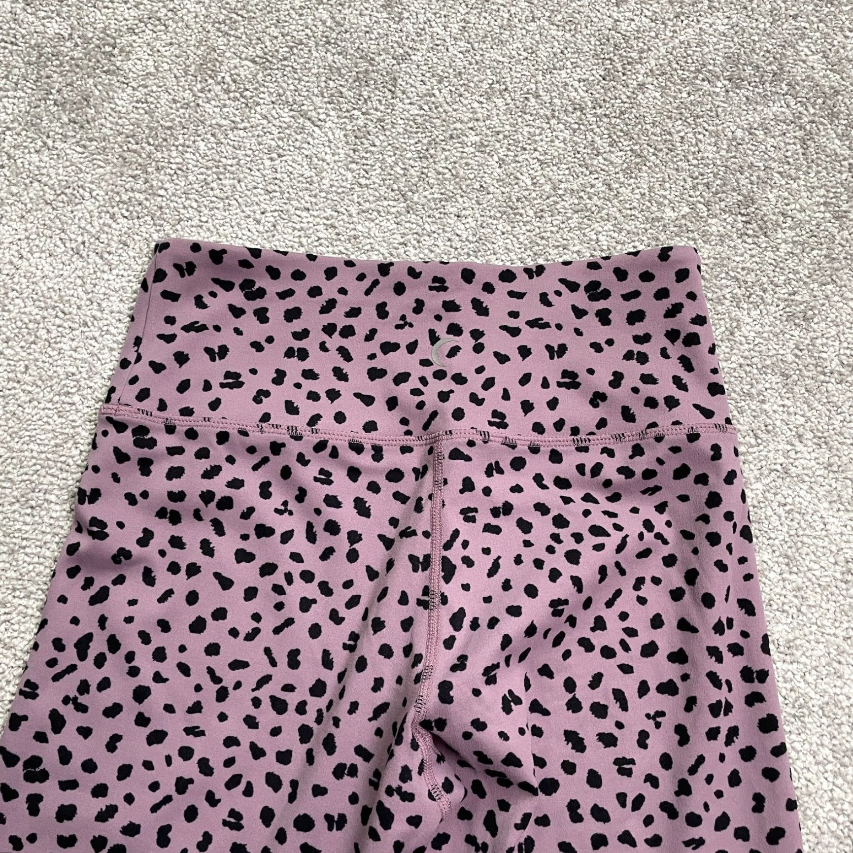 Vintage Zyia Leggings Womens 2 Purple Leopard Animal Print Active Compression Athletic Yoga Gym 24x24 Size 26" / US 2 / IT 38 - 3 Thumbnail
