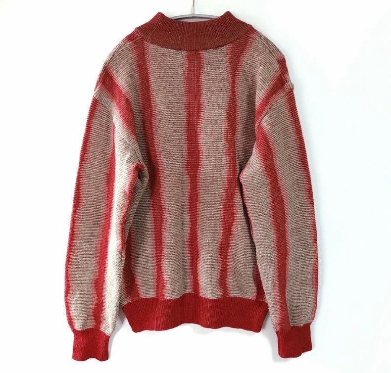 Issey Miyake issey miyake Red striped sweater Size US M / EU 48-50 / 2 - 2 Thumbnail