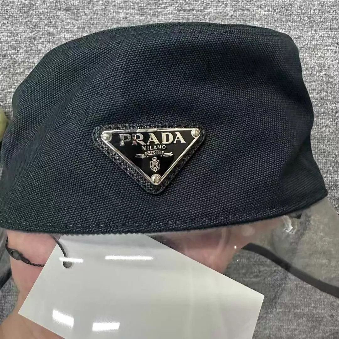Prada Prada Metal Triangle PVC Fisherman Hat S New Unworn Size ONE SIZE - 2 Thumbnail