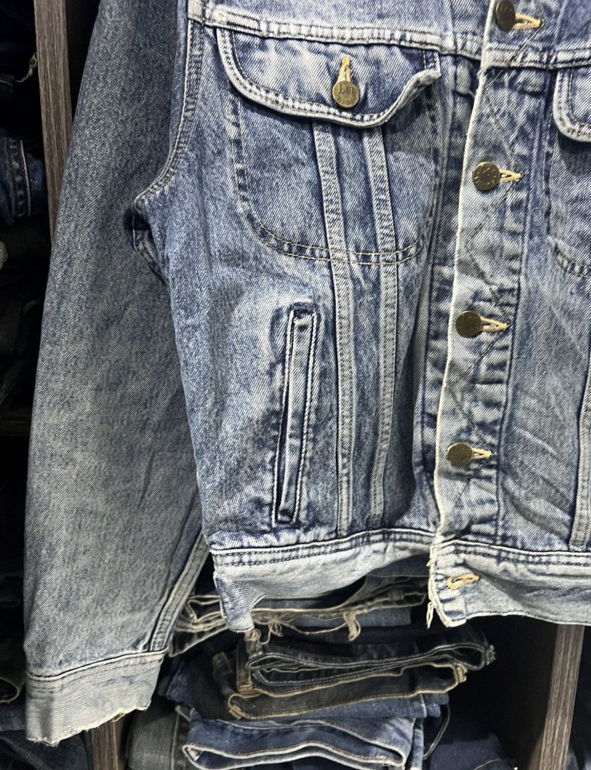 Lee 🔥Vintage Lee Riders x Edwin Denim Trucker Size US S / EU 44-46 / 1 - 7 Thumbnail