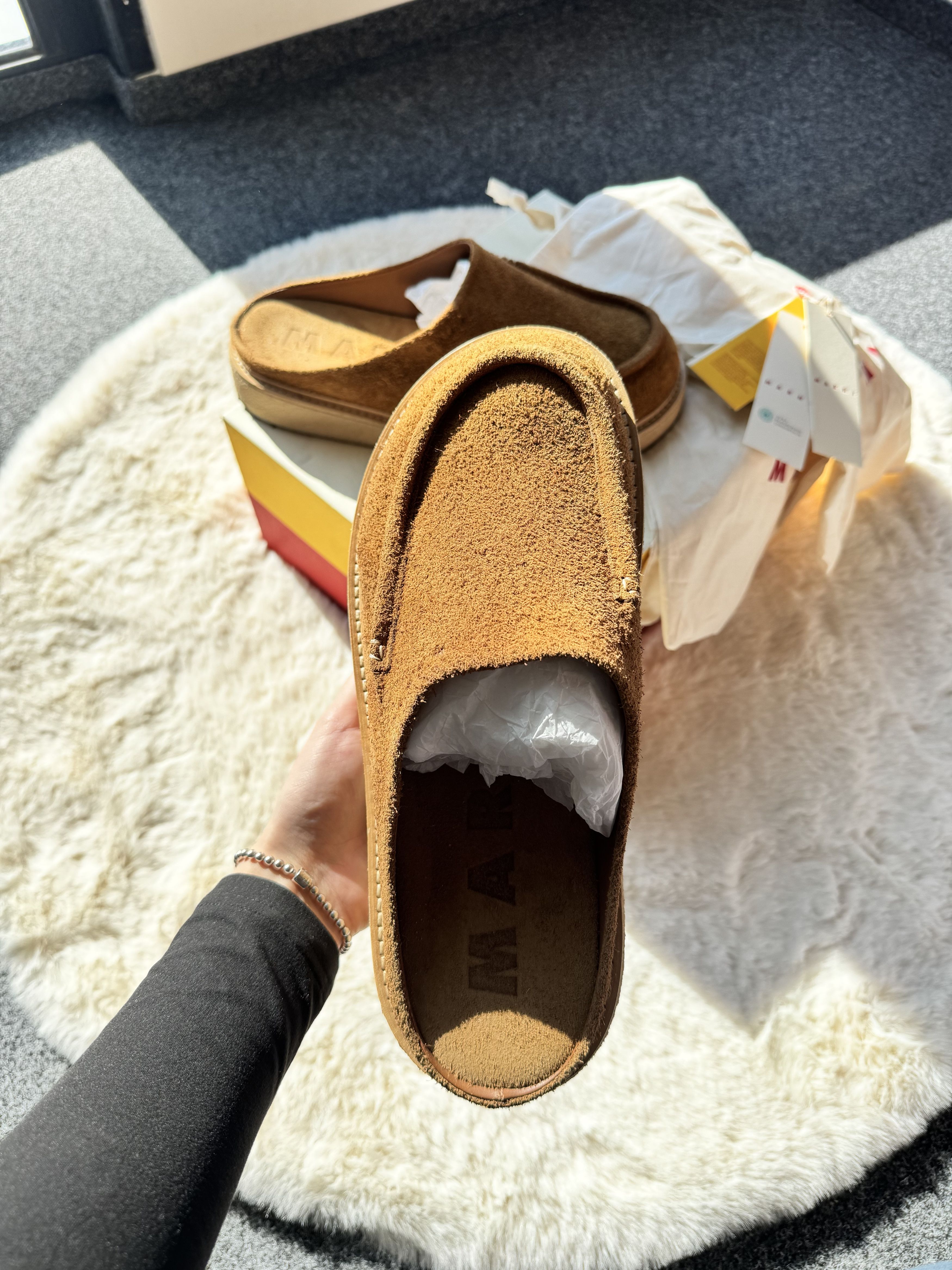 Marni Marni suede slip-on flip-flops 44 camel Size US 11 / EU 44 - 7 Thumbnail