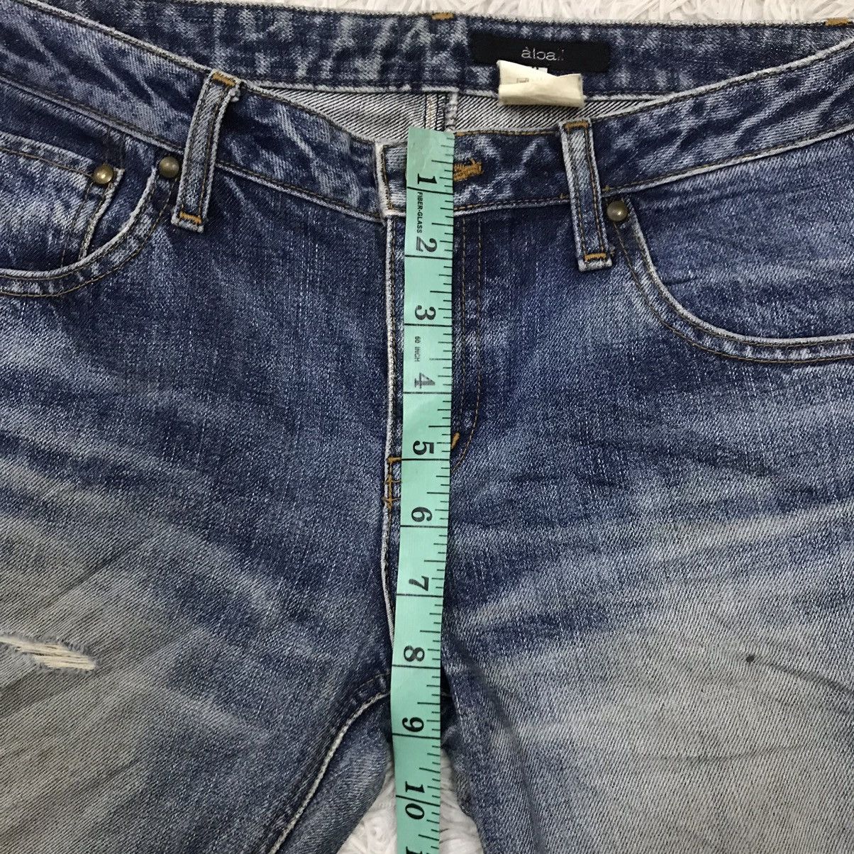 Designer 🔥Flare🔥 Vintage Alcali Distressed Denim Jeans Size US 29 - 23 Thumbnail
