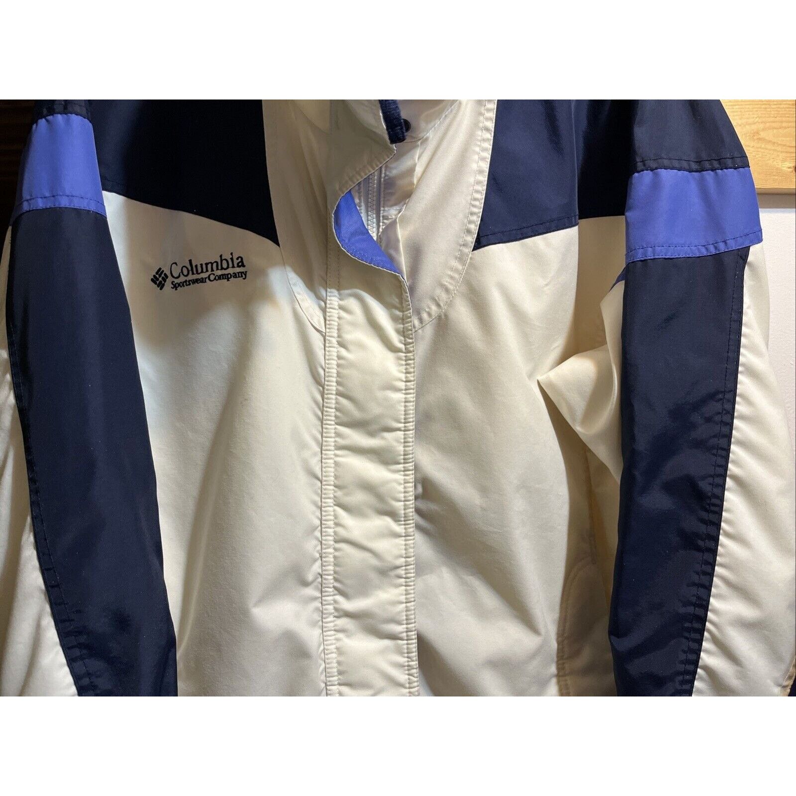 Columbia Columbia Vintage Jacket Womens M White Blue Zip Bugaboo Coat Size M / US 6-8 / IT 42-44 - 6 Thumbnail