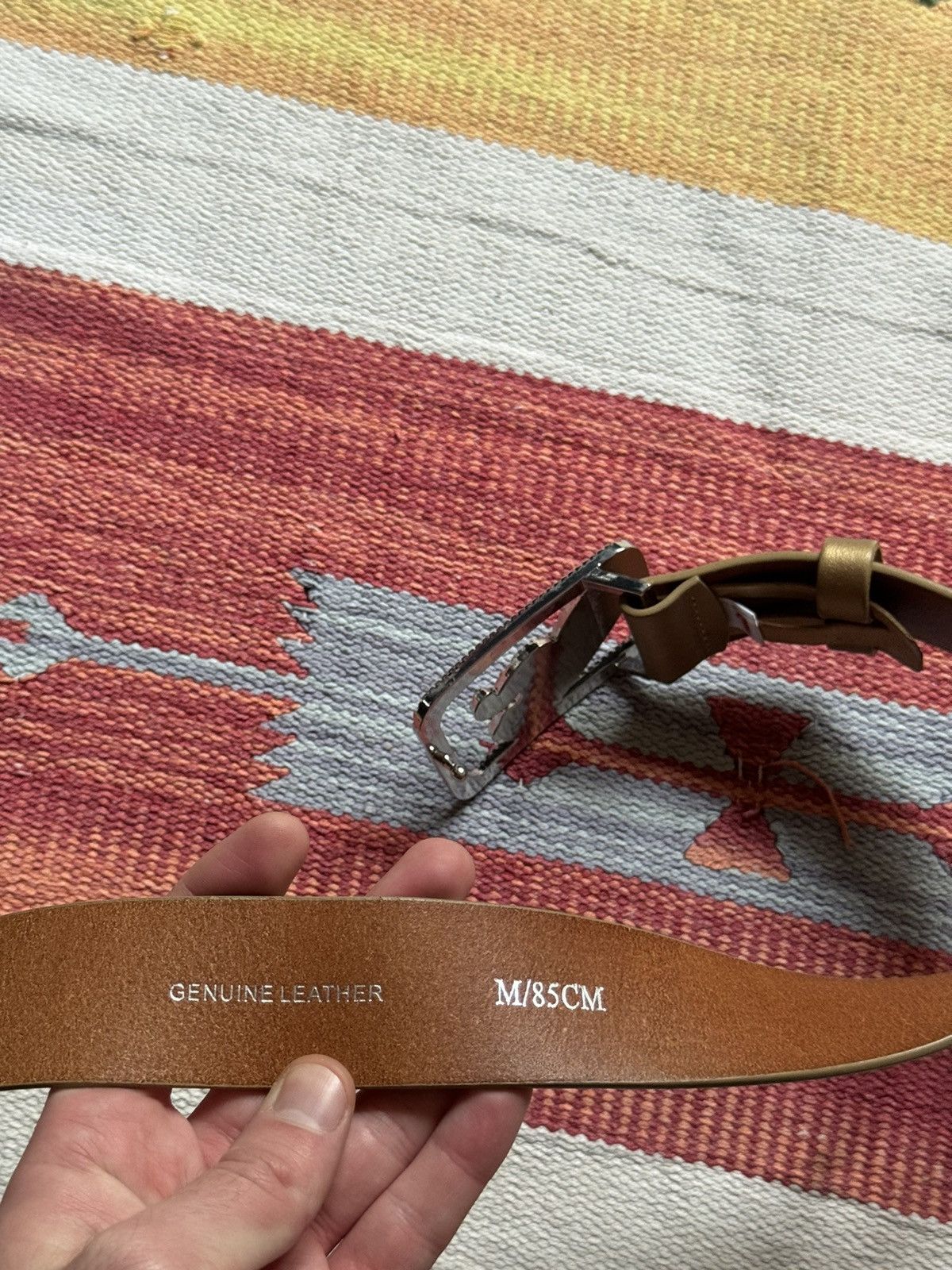 Puma Vintage Puma Women’s y2k Japanese Gold Genuine Leather Belt Size ONE SIZE - 7 Thumbnail