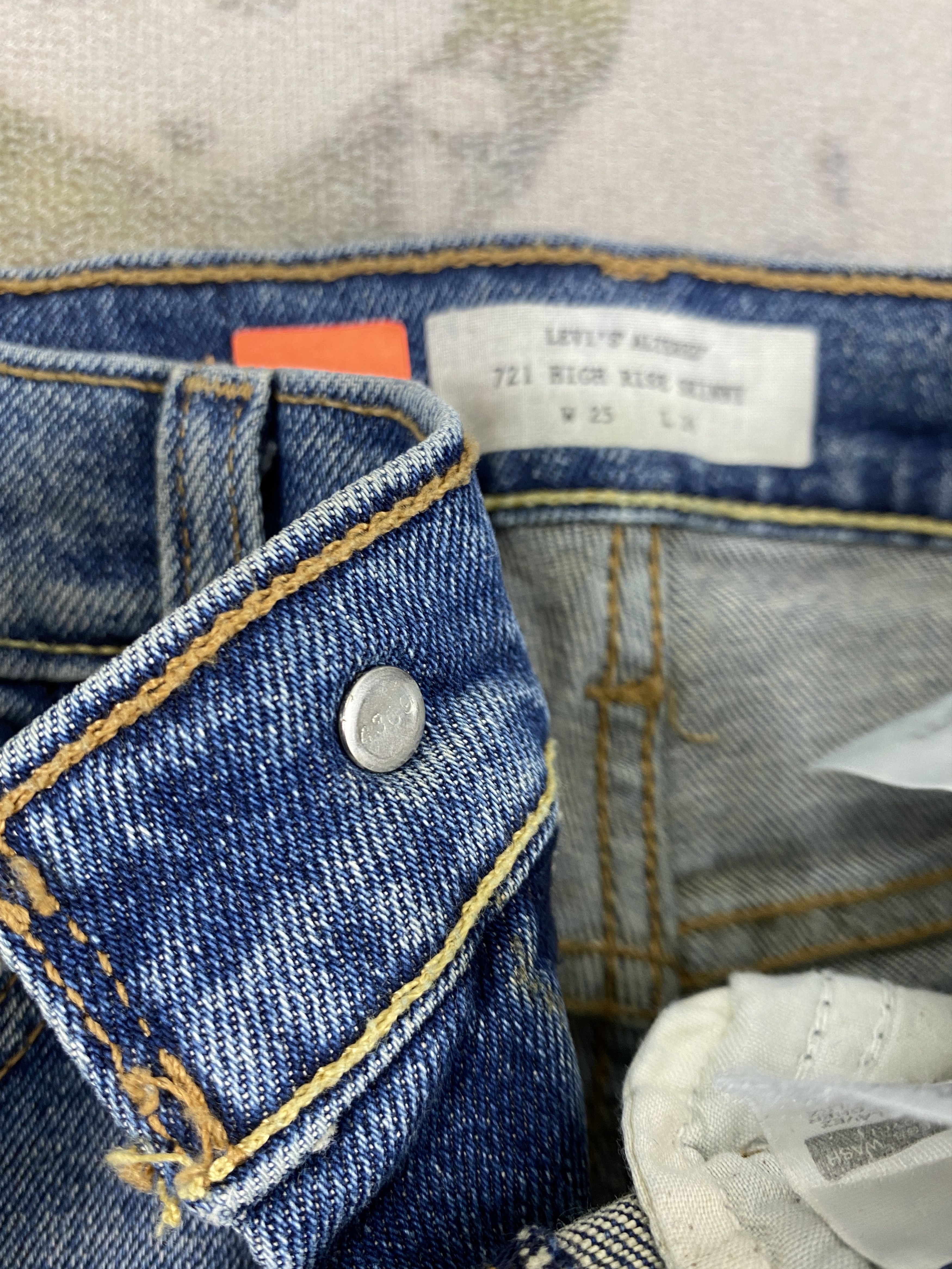 Levi's Levi's 721 High Rise Skinny Jeans 25x25.5 - JN3744 Size 36" / US 14 / IT 50 - 6 Thumbnail