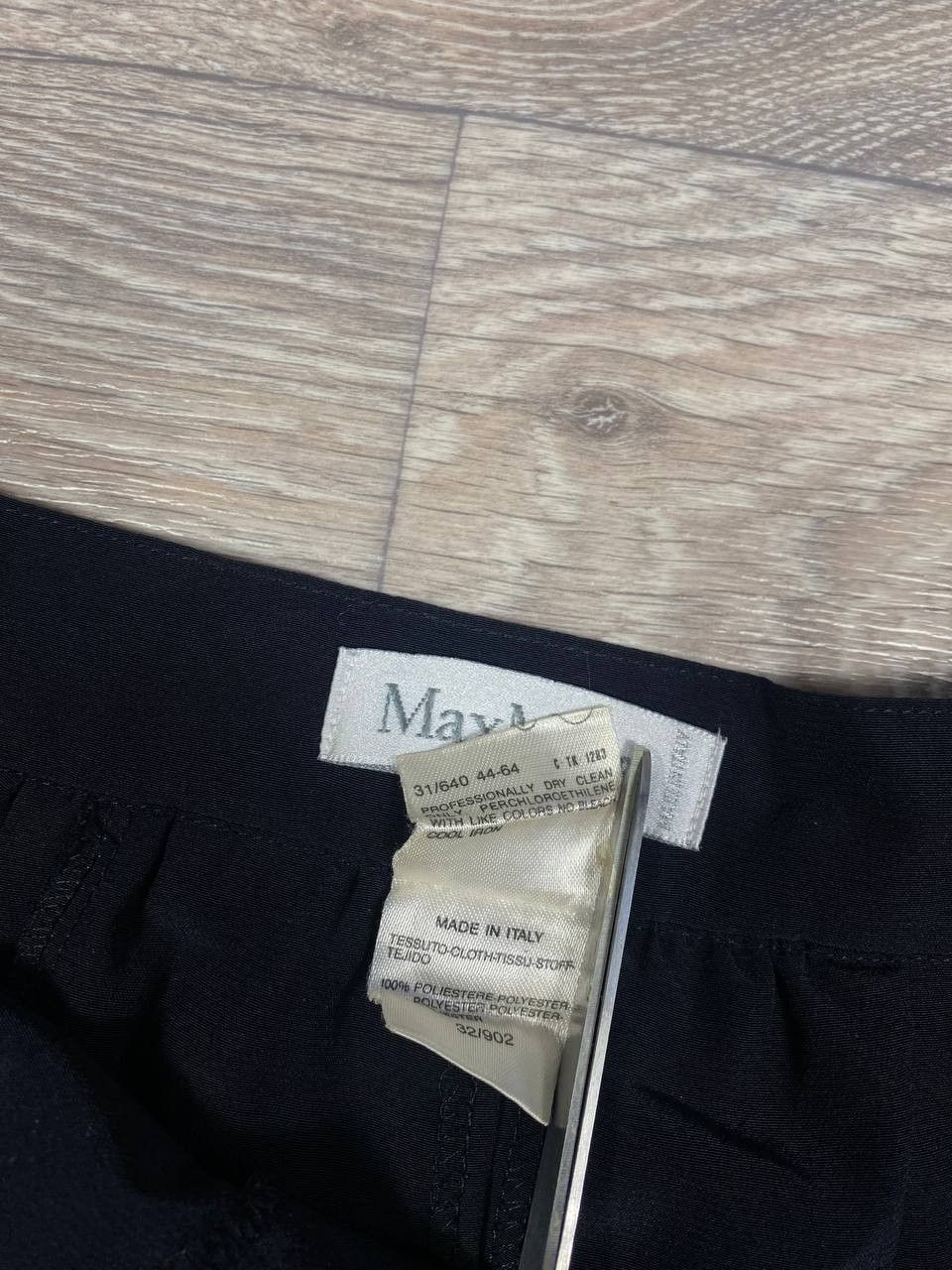 Max Mara Vintage MaxMara black pants pleated cullotes skirt Size 32" / US 10 / IT 46 - 10 Thumbnail