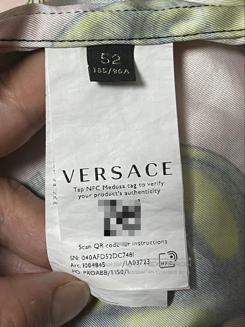 Versace Versace Men's baroque print short-sleeved shirt Size US XL / EU 56 / 4 - 4 Thumbnail