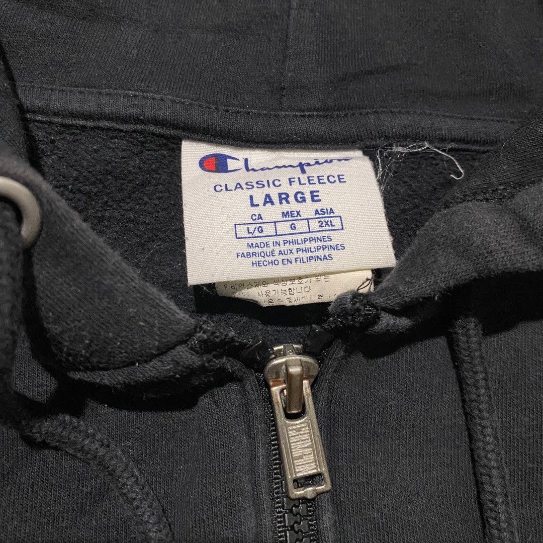 Champion Champion classic fleece black zip hoodie Size US L / EU 52-54 / 3 - 5 Thumbnail