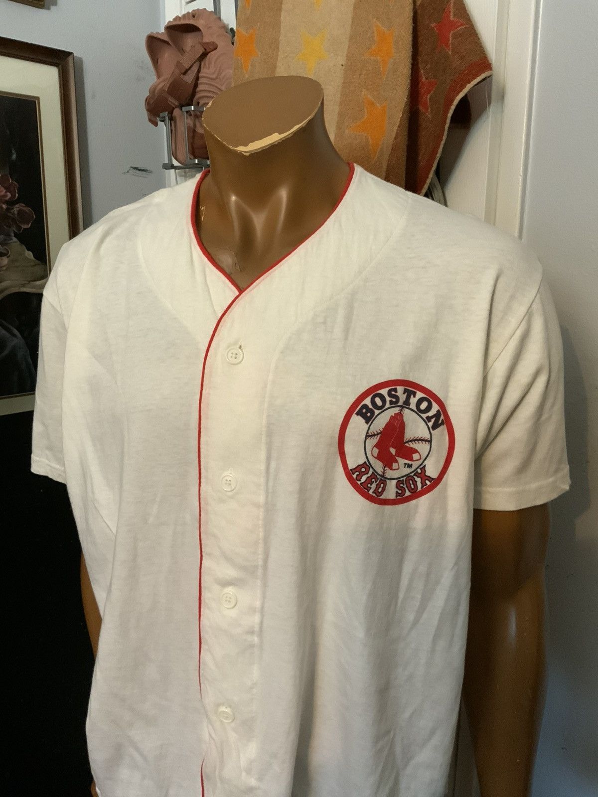 MLB Vintage Boston Red Sox MBNA America MLB Baseball 02 Jersey Size US L / EU 52-54 / 3 - 15 Thumbnail
