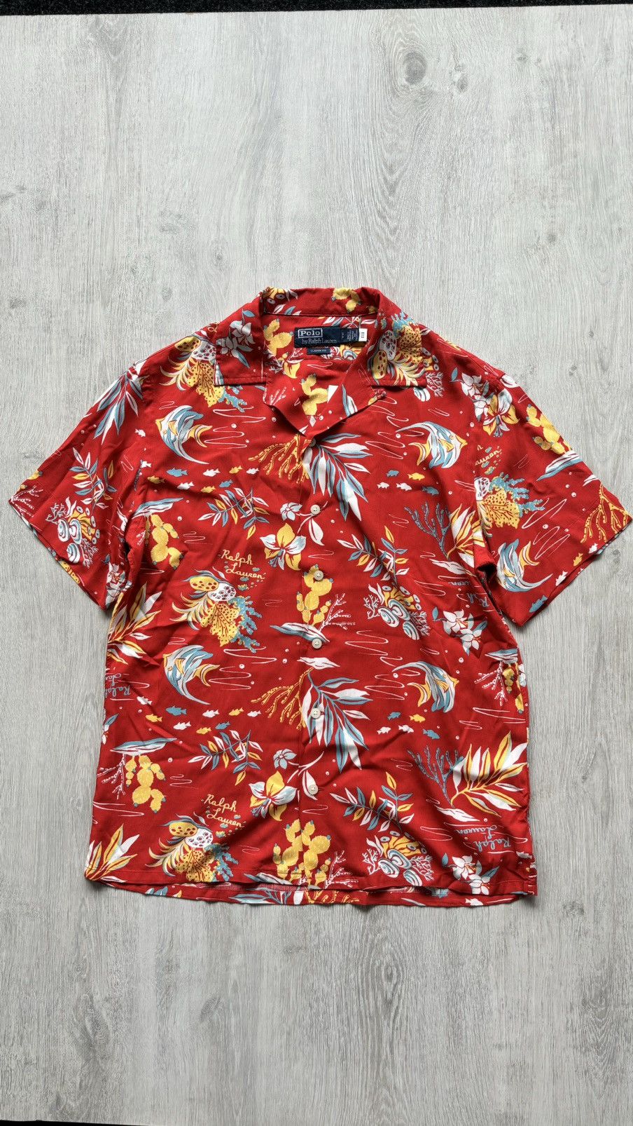 Polo Ralph Lauren Polo Ralph Lauren Camp Shirt Red Hawaiian Tropical Shirt Size US M / EU 48-50 / 2 - 1 Thumbnail