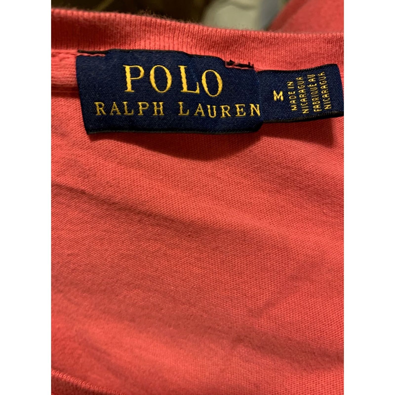 Ralph Lauren Ralph Lauren Polo Womens Pink V Neck T-Shirt 100% Cotton SZ M - 984 - Polo Shirt, Pink, V-Neck, Short Sleeve, 100% Cotton, Regular Size, Women Size M / US 6-8 / IT 42-44 - 5 Thumbnail