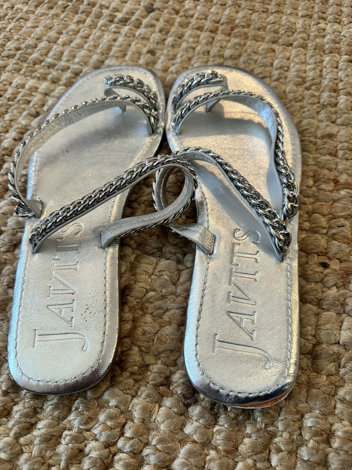 Other ERIC JAVITS CHAINMI TOE LOOP SANDAL SILVER SIZE 10 Size US 10 / IT 40 - 8 Thumbnail