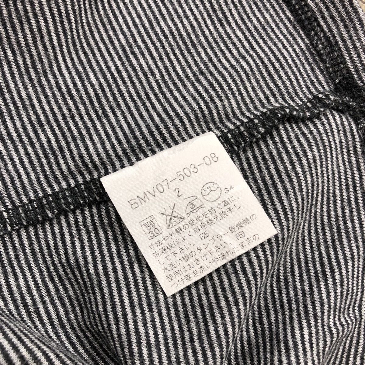 Burberry × Designer × Vintage Vintage Burberry London Black Label Striped Pocket Tee Size M / US 6-8 / IT 42-44 - 8 Thumbnail