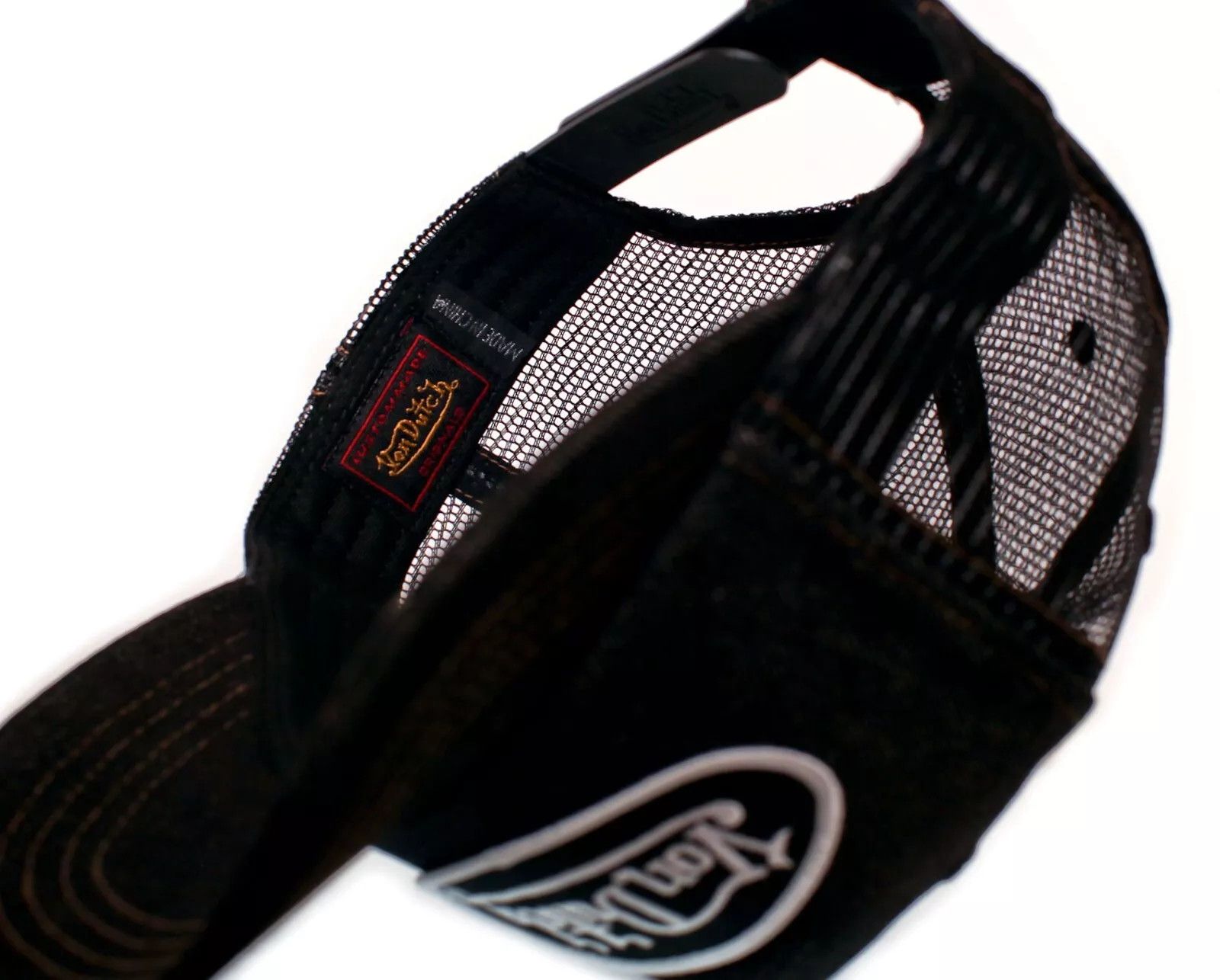 Other Authentic Vintage Von Dutch Originals Black Denim Cap Hat Size ONE SIZE - 2 Thumbnail