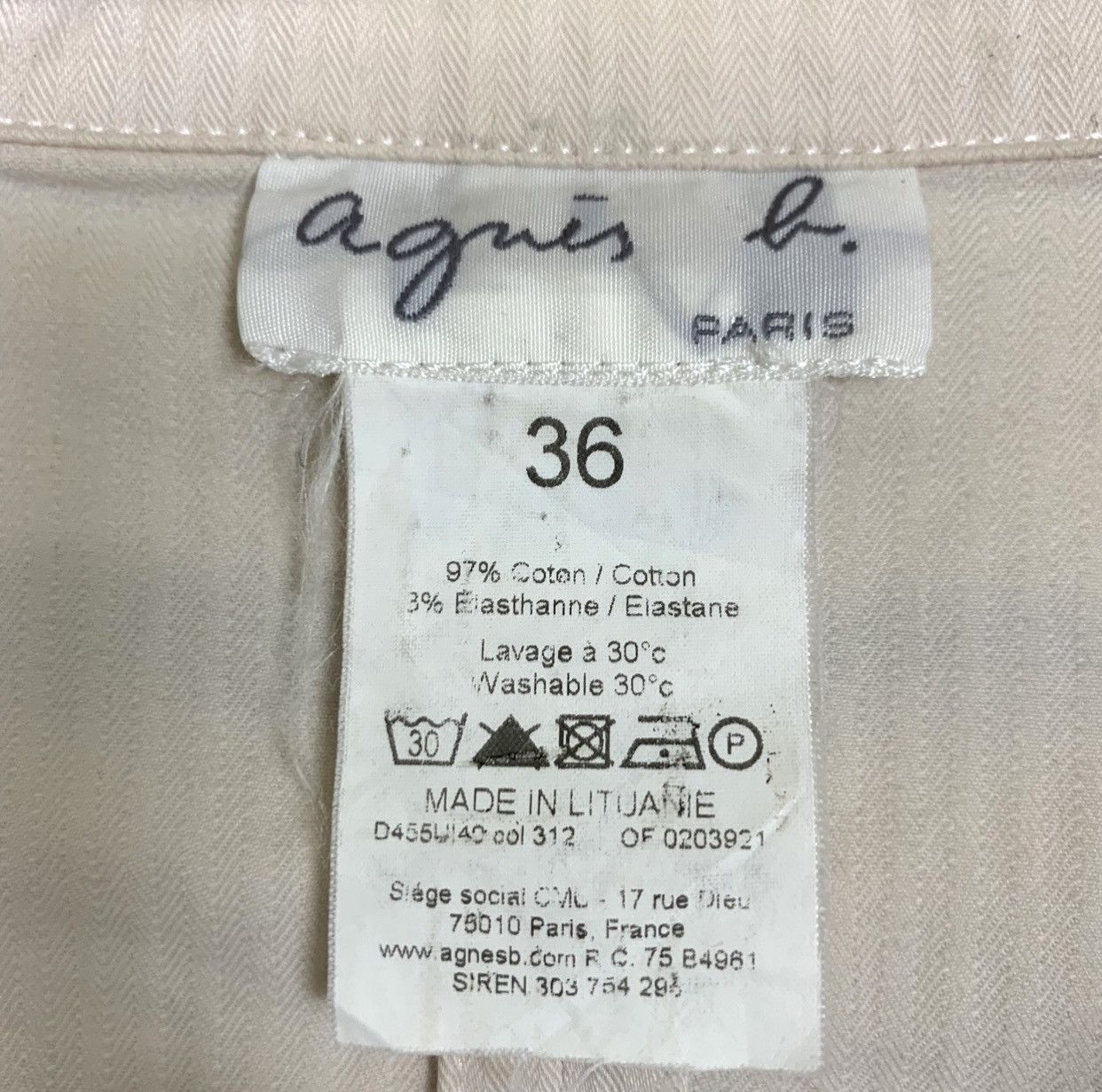 Designer × agnes b. Vintage Agnes B. Paris Women Light Jacket Size 36 / XS Size XS / US 0-2 / IT 36-38 - 8 Thumbnail