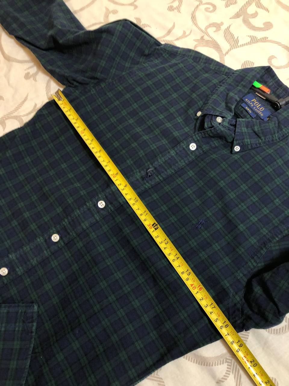 Polo Ralph Lauren Polo Ralph Lauren Slim Fit Plaid Button Down Shirt Size US S / EU 44-46 / 1 - 11 Thumbnail