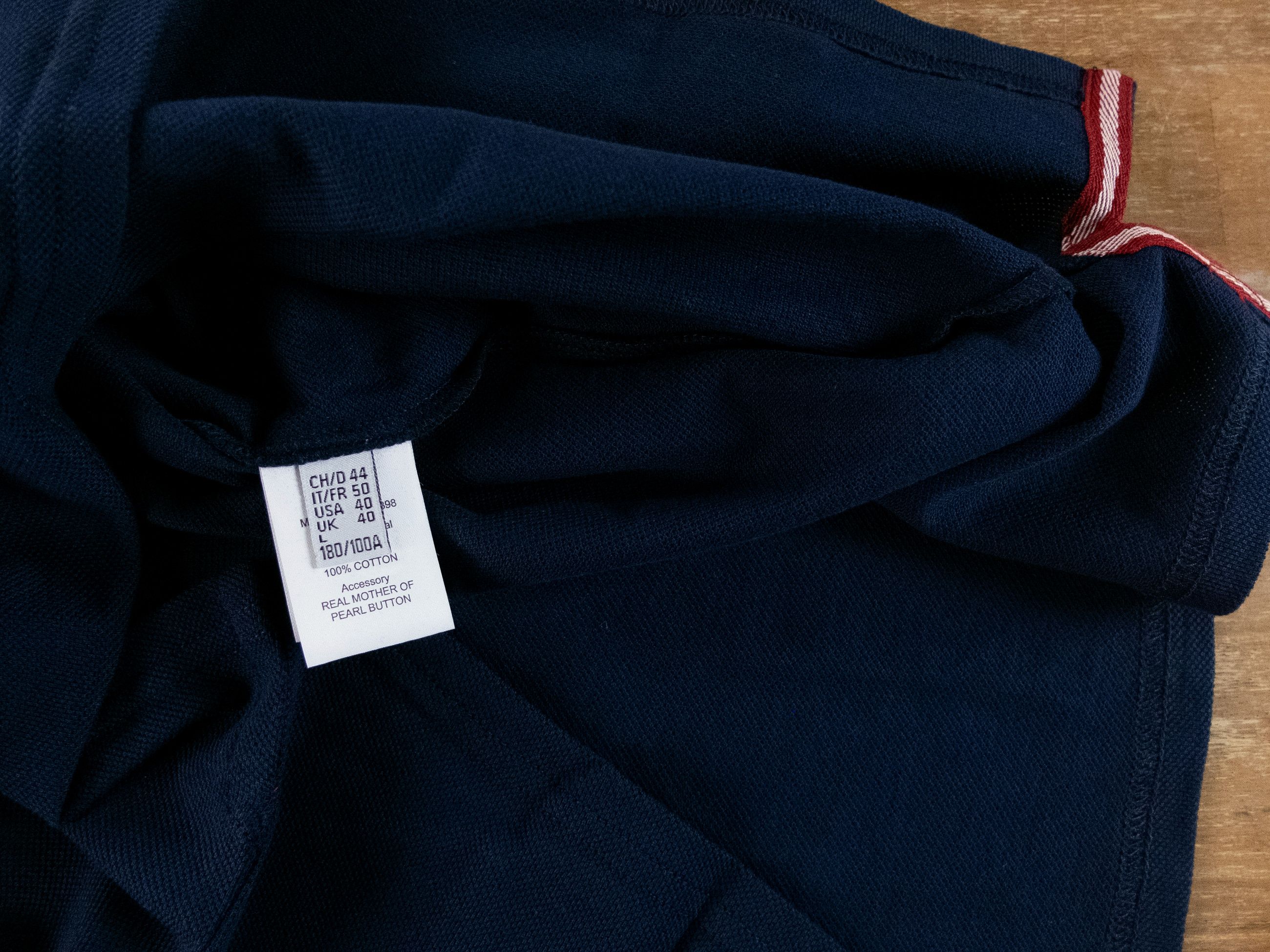 Bally BALLY navy blue embroidered chest logo polo shirt Large Size US L / EU 52-54 / 3 - 7 Thumbnail