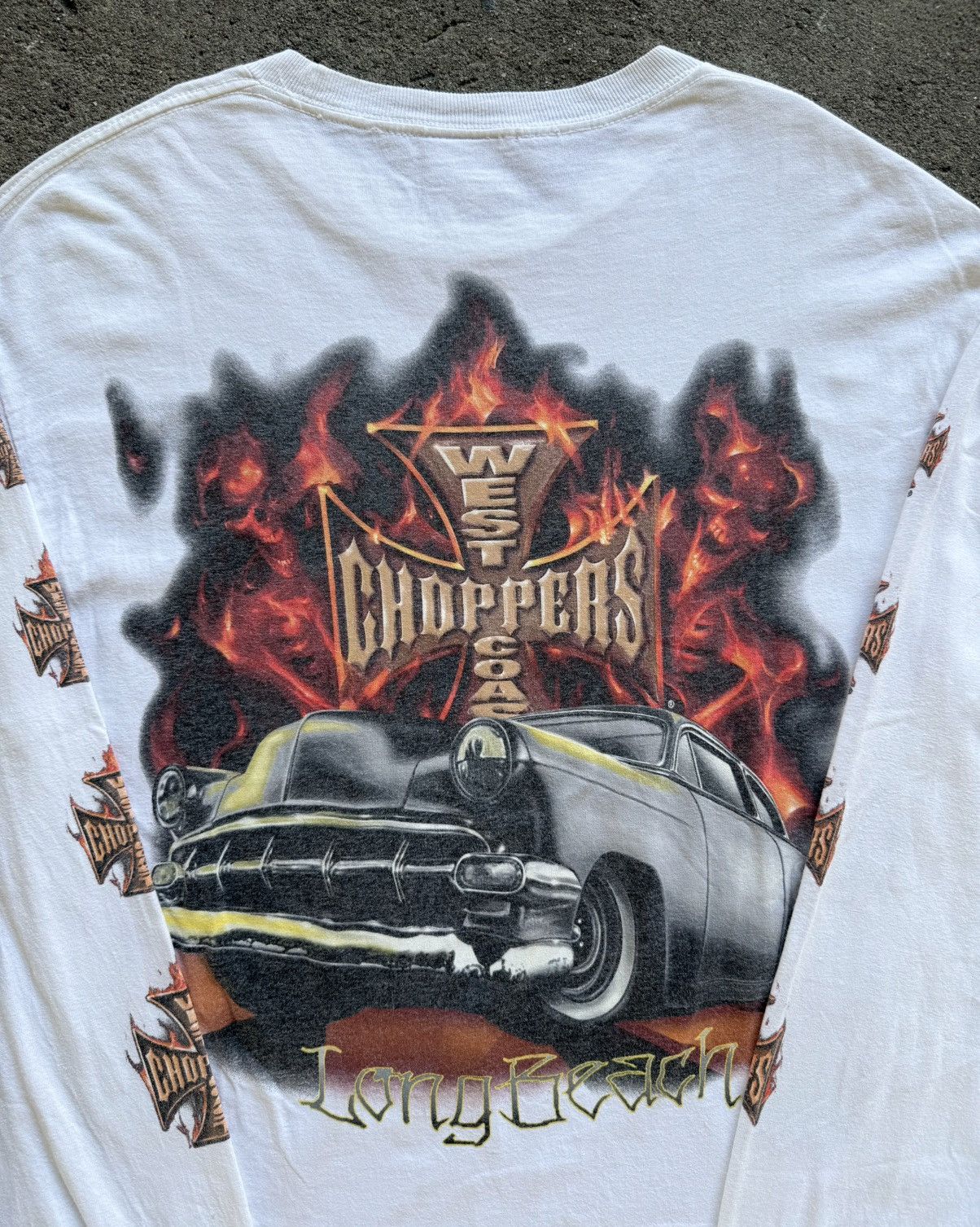 West Coast Choppers Vintage Jesse Who? West Coast Choppers Flames L/S Size US L / EU 52-54 / 3 - 4 Thumbnail