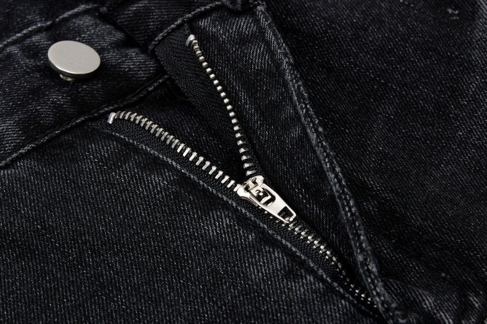 Jean Retro punk street style washed distressed jeans for men Size US 32 / EU 48 - 4 Thumbnail