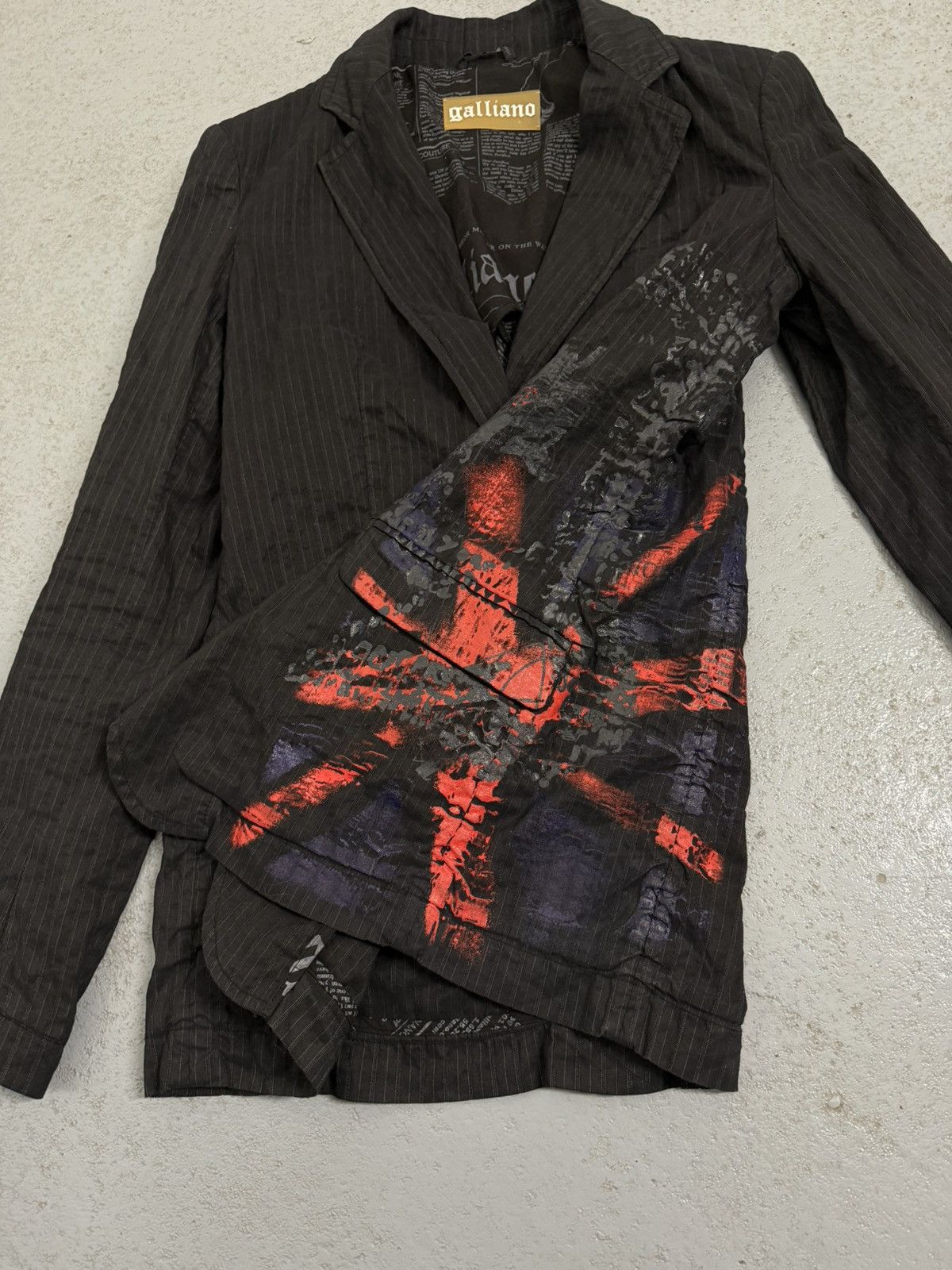 John Galliano Vintage John Galliano United Kingdom Flag Blazer Size M / US 6-8 / IT 42-44 - 5 Thumbnail