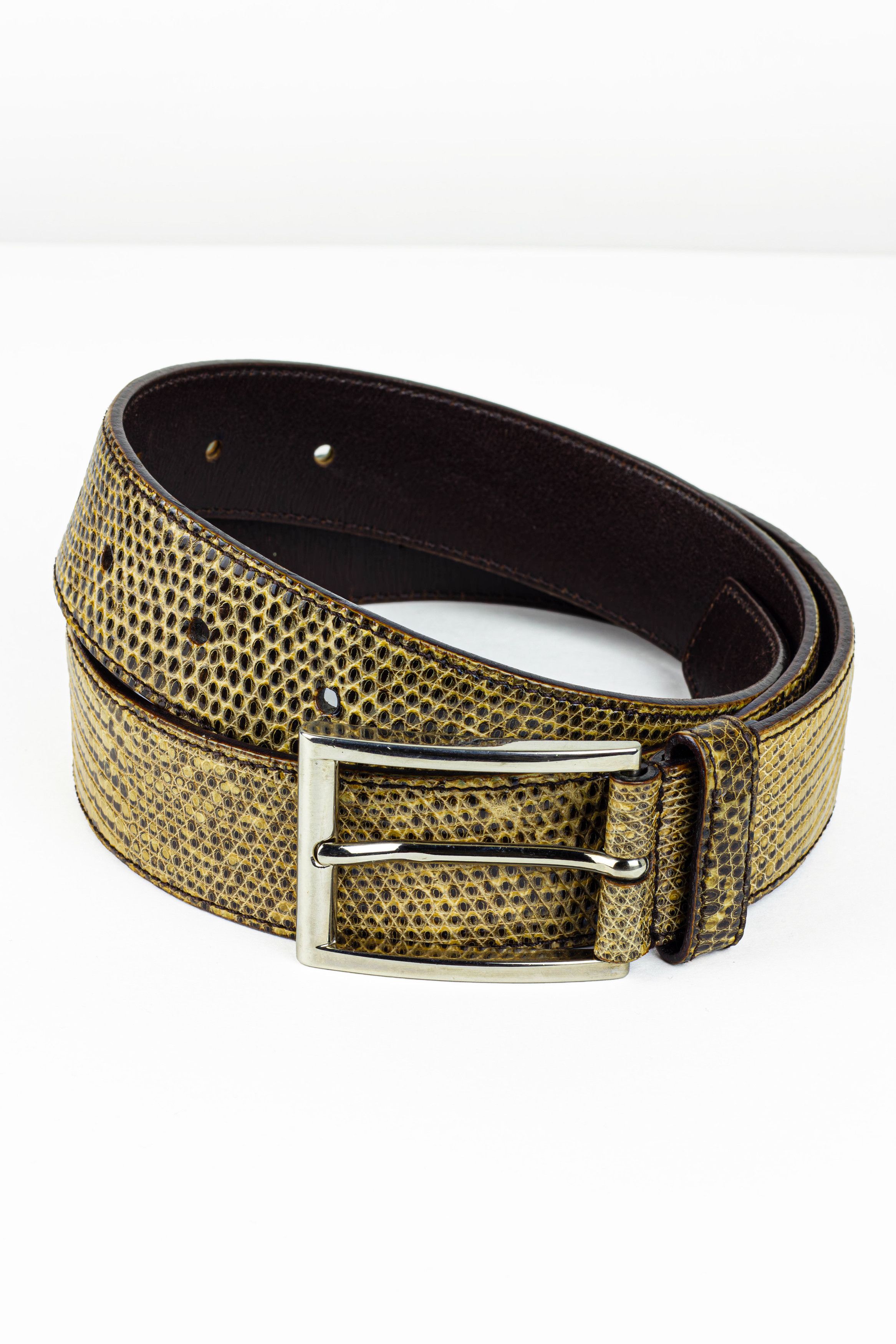 Prada PRADA LIZARD BELT Size 32 - 1 Thumbnail